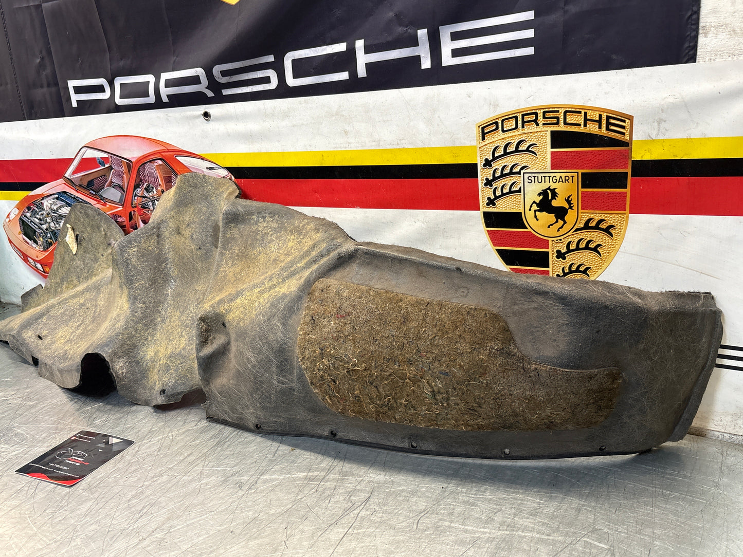 Porsche 924S 944 85.5- side trim panel, right, O/S black 94455508401 used