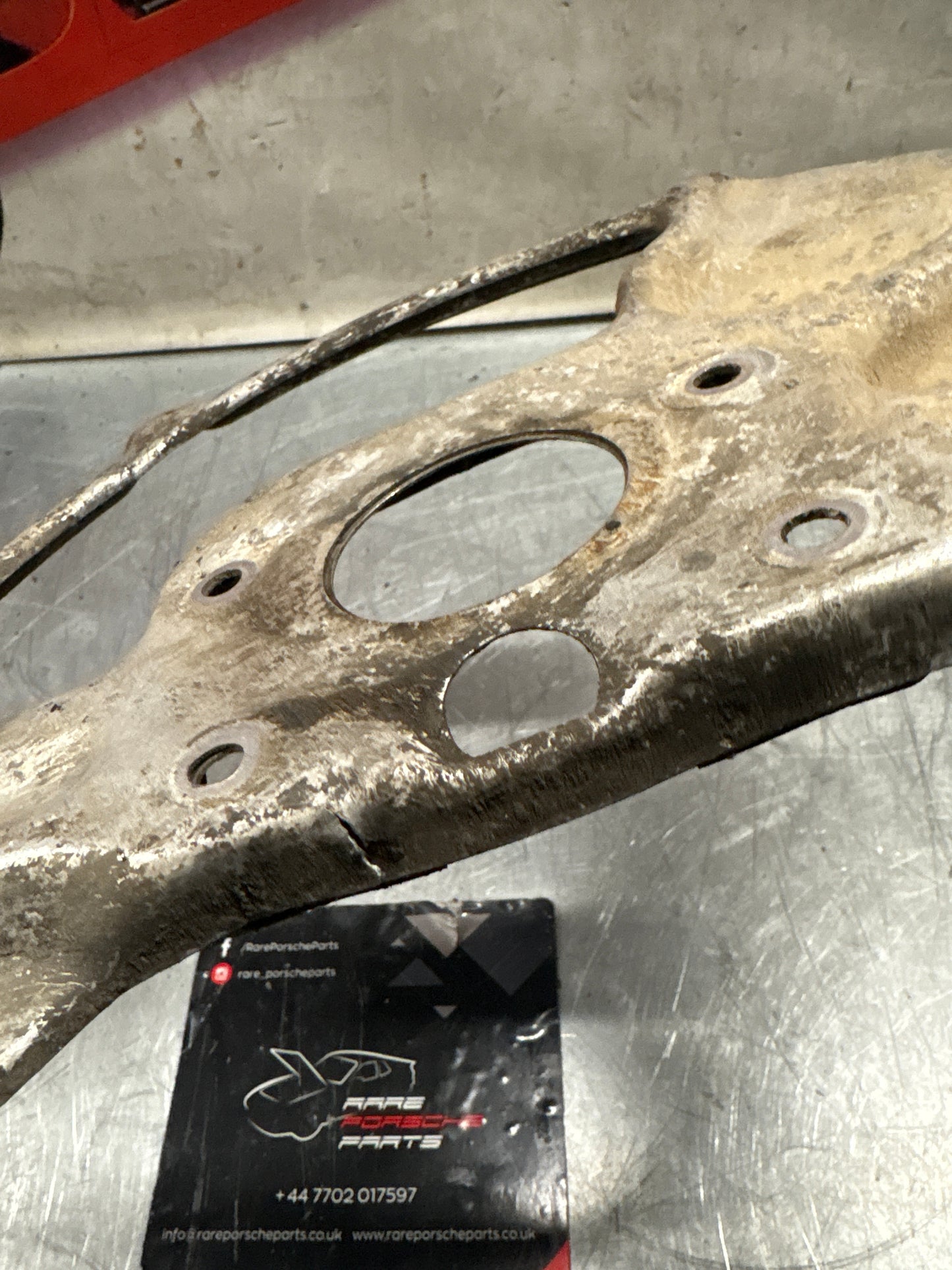 Porsche 928 front left brake disc cover plate, used 92835108304