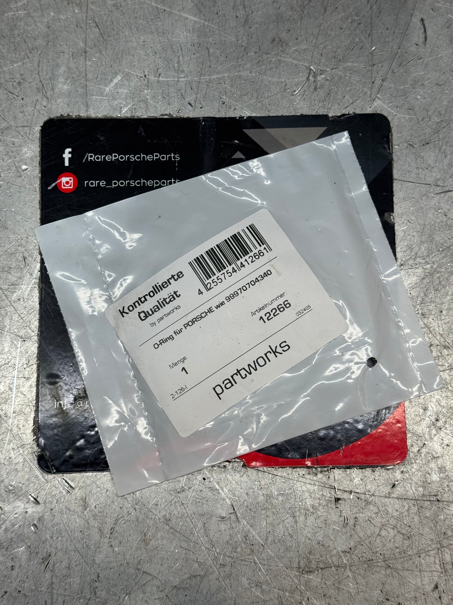 O-ring for PORSCHE 99970704340