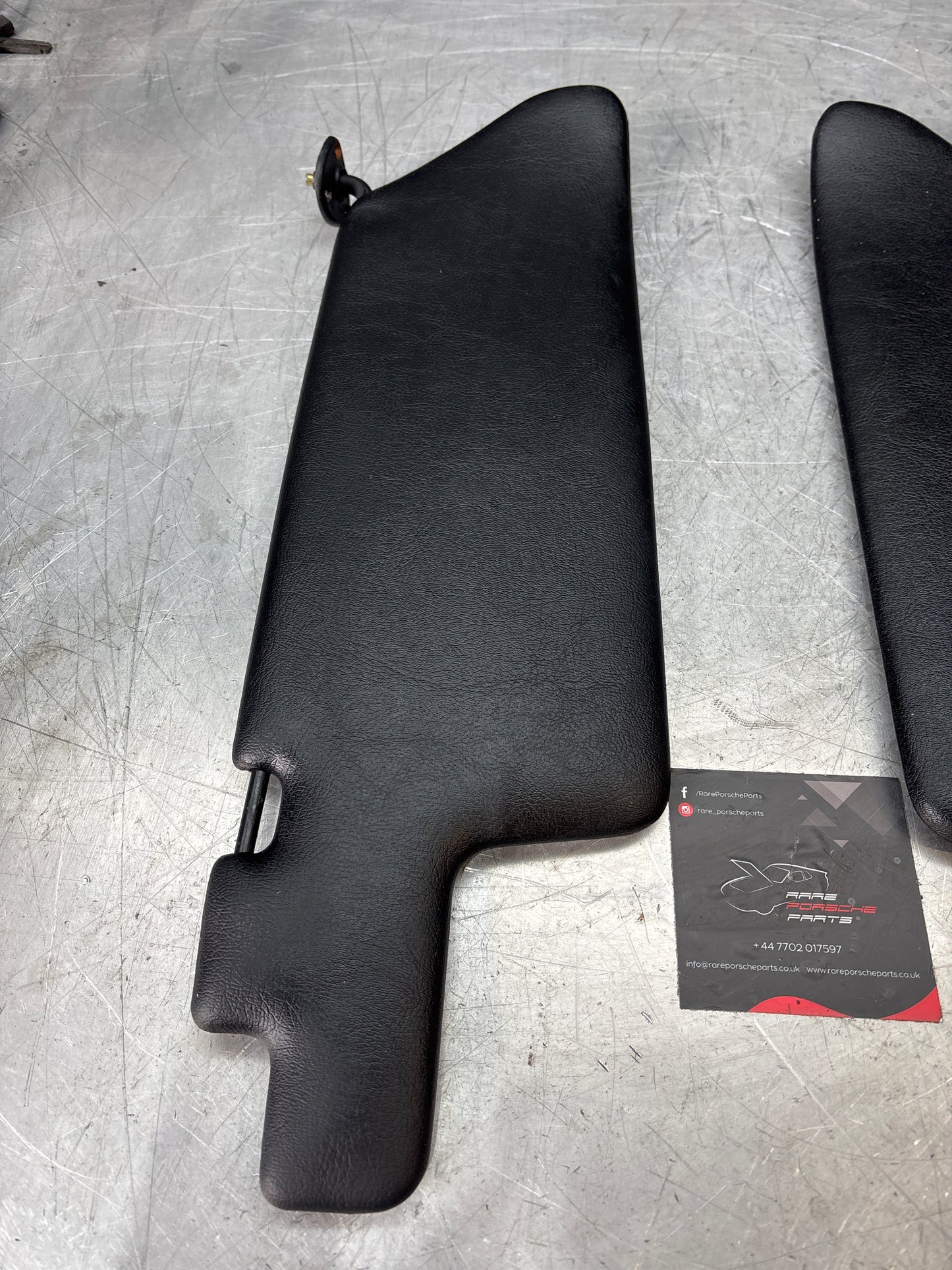 Porsche 924S/944 sun visors in black, used for late cars 94473103101 94473103201