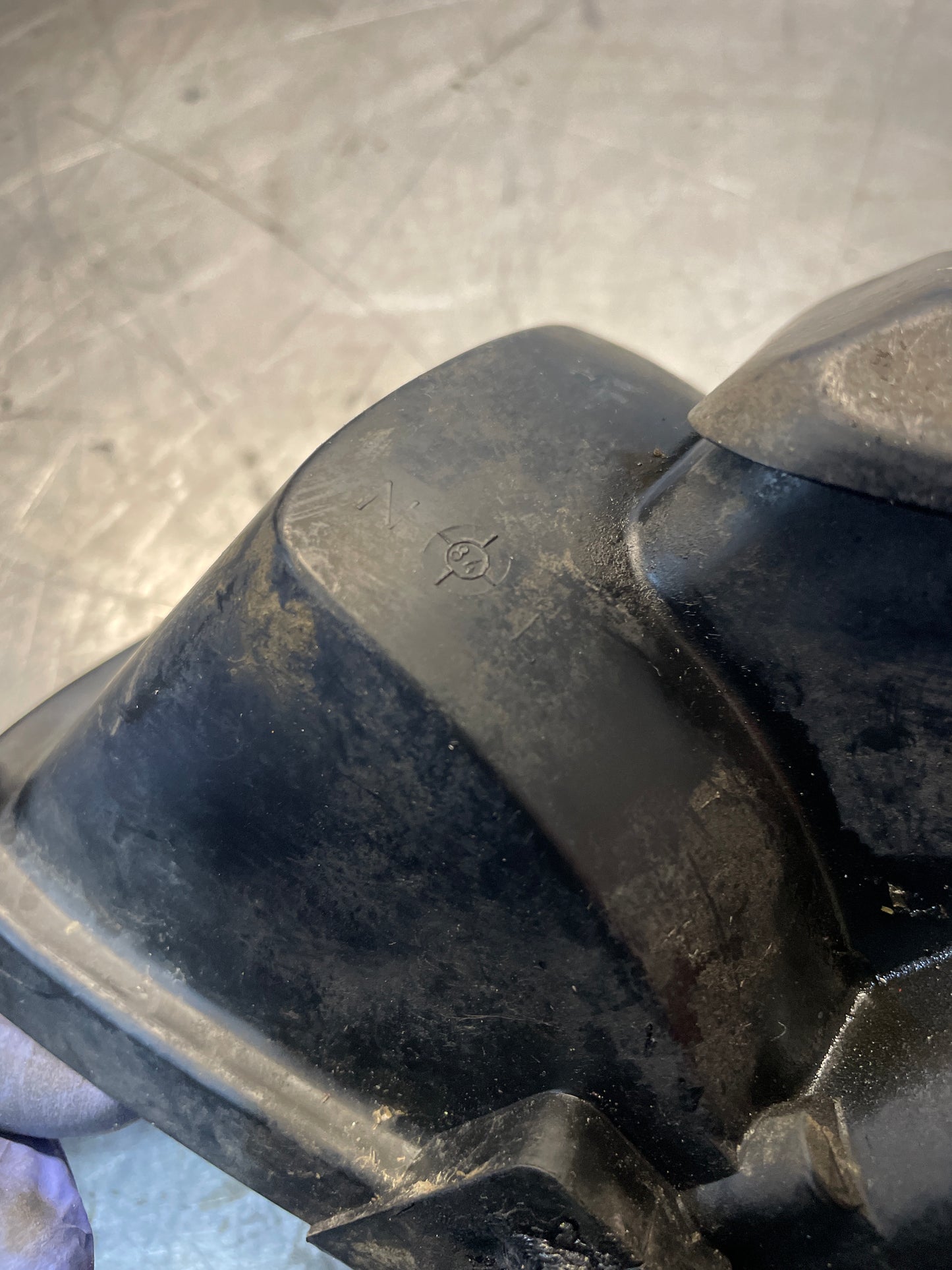 Porsche 928 left rear tail light housing, used