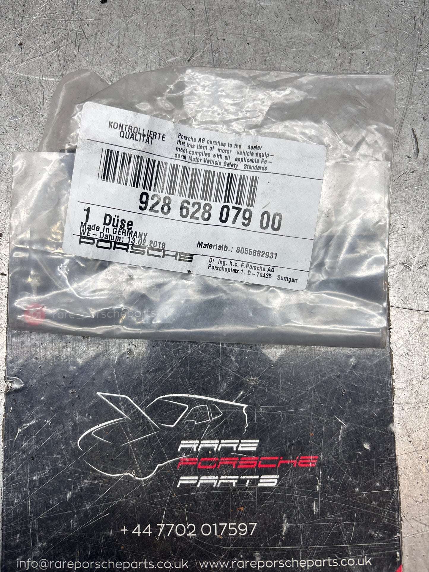 Porsche 924 944 Windscreen washer nozzle, new 92862807900