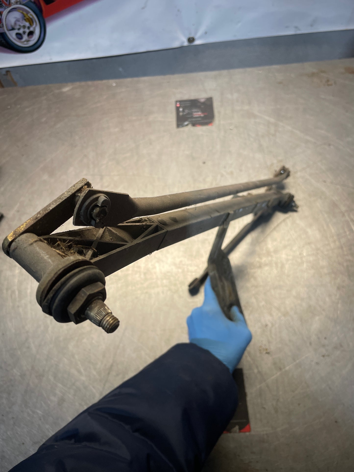 Porsche 924 / early 944 window wiper mechanism, used