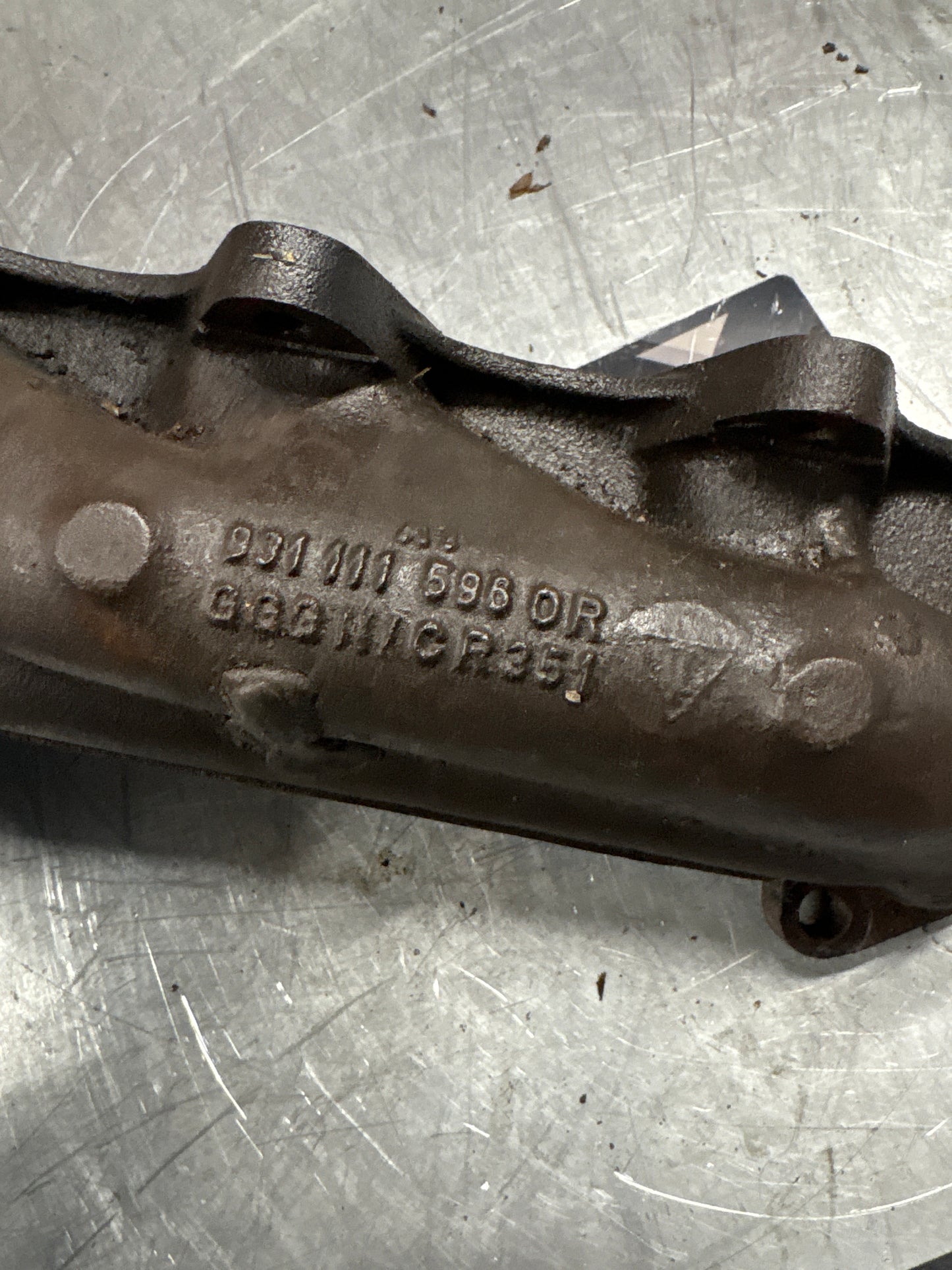 Porsche 924 Turbo exhaust manifold, used 9311115960R