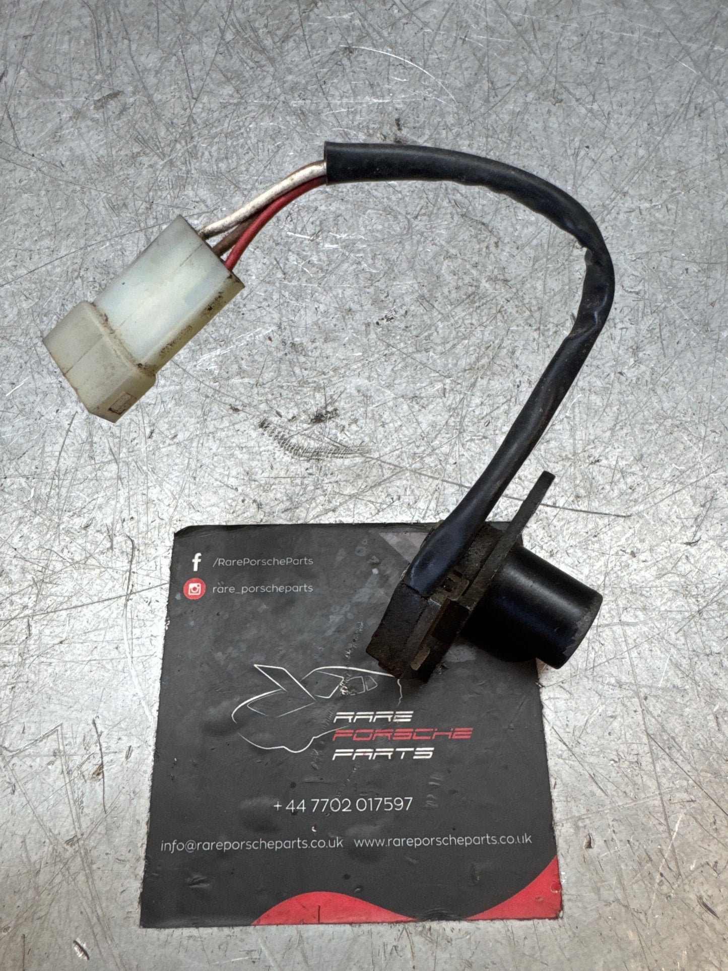 Porsche 944 late boot lock cylinder with microswitch, no key, used 94453891102