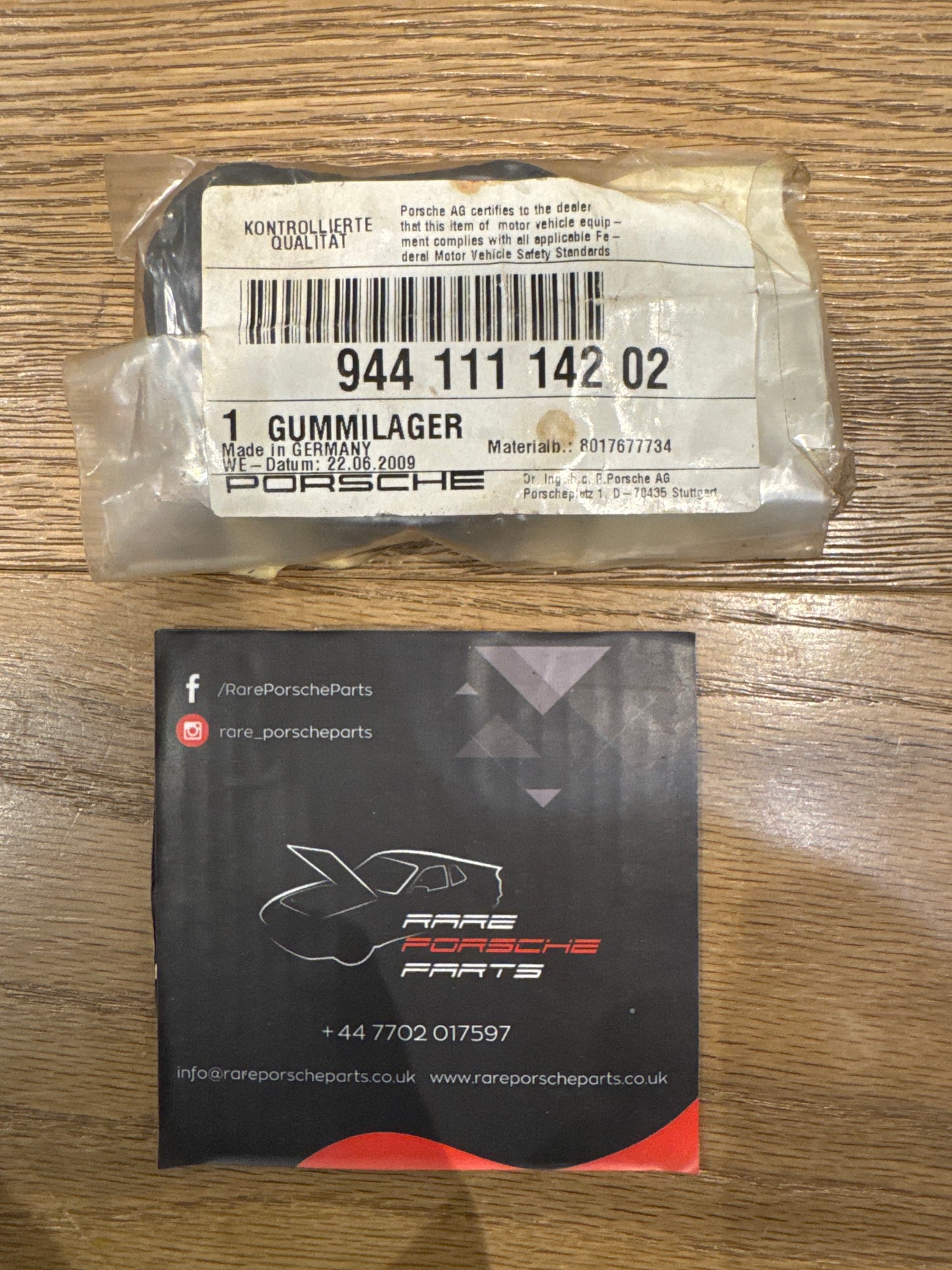 Porsche 924 944 Exhaust Rubber Mounting 94411114202 New NOS