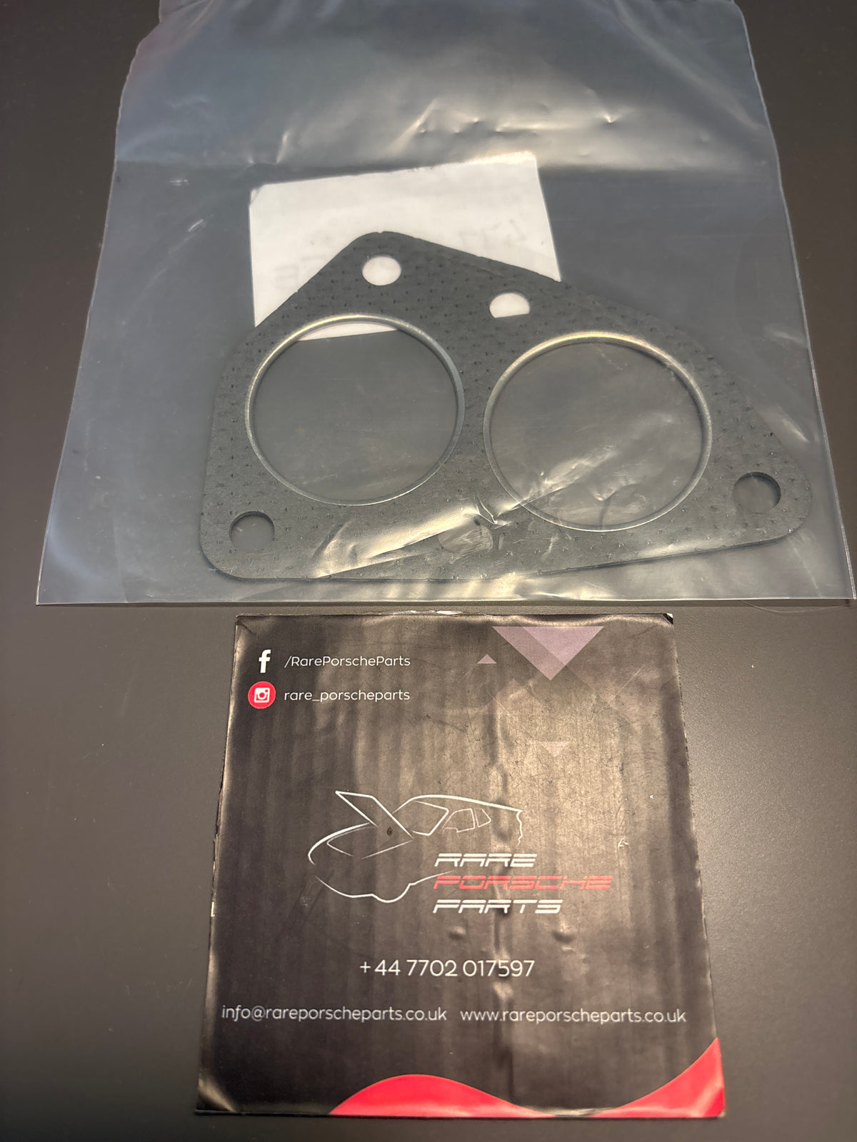 Porsche 924 exhaust gasket LHD only, 477253115E, new