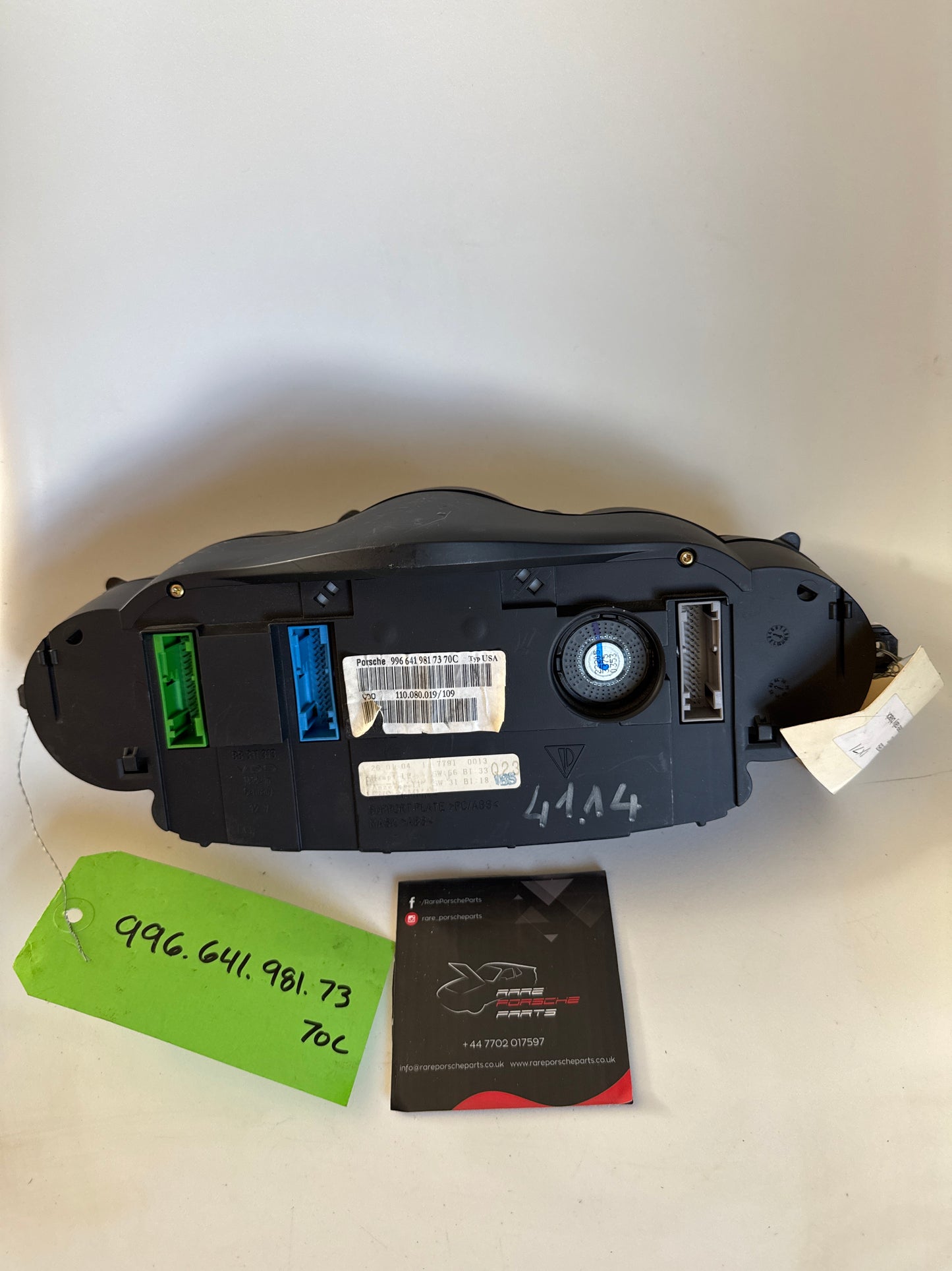 Porsche Boxter 996 Instrument Cluster, unknown mileage 9966419817370C used