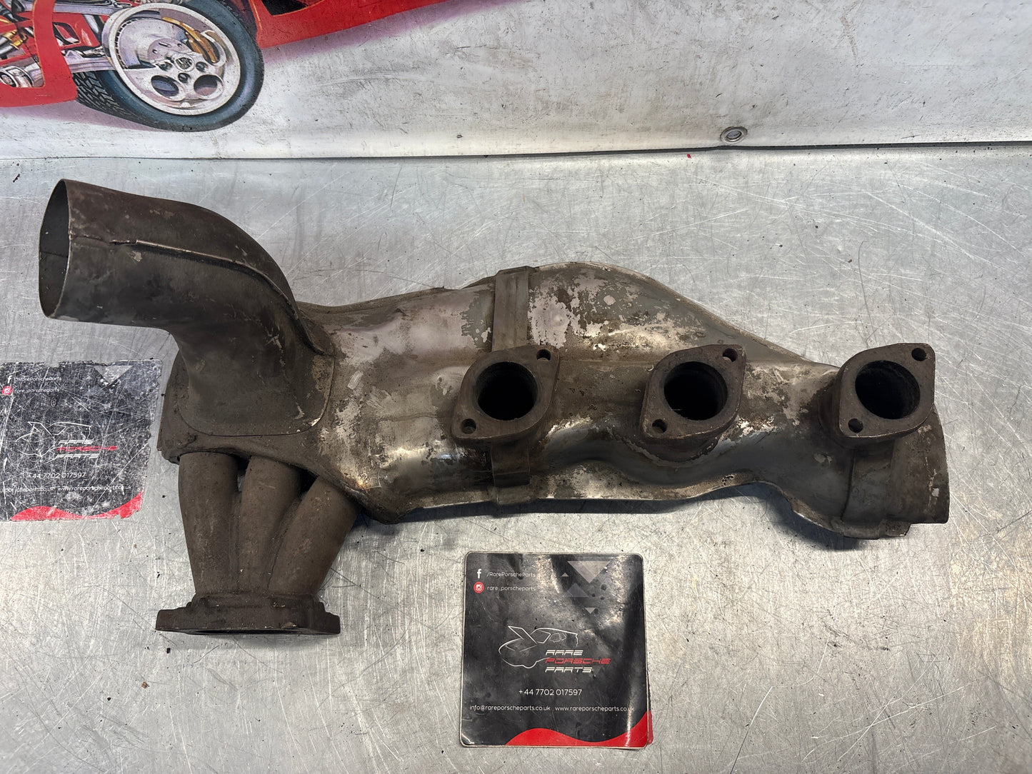 Porsche 911 964 right heat exchanger, used 96421104003