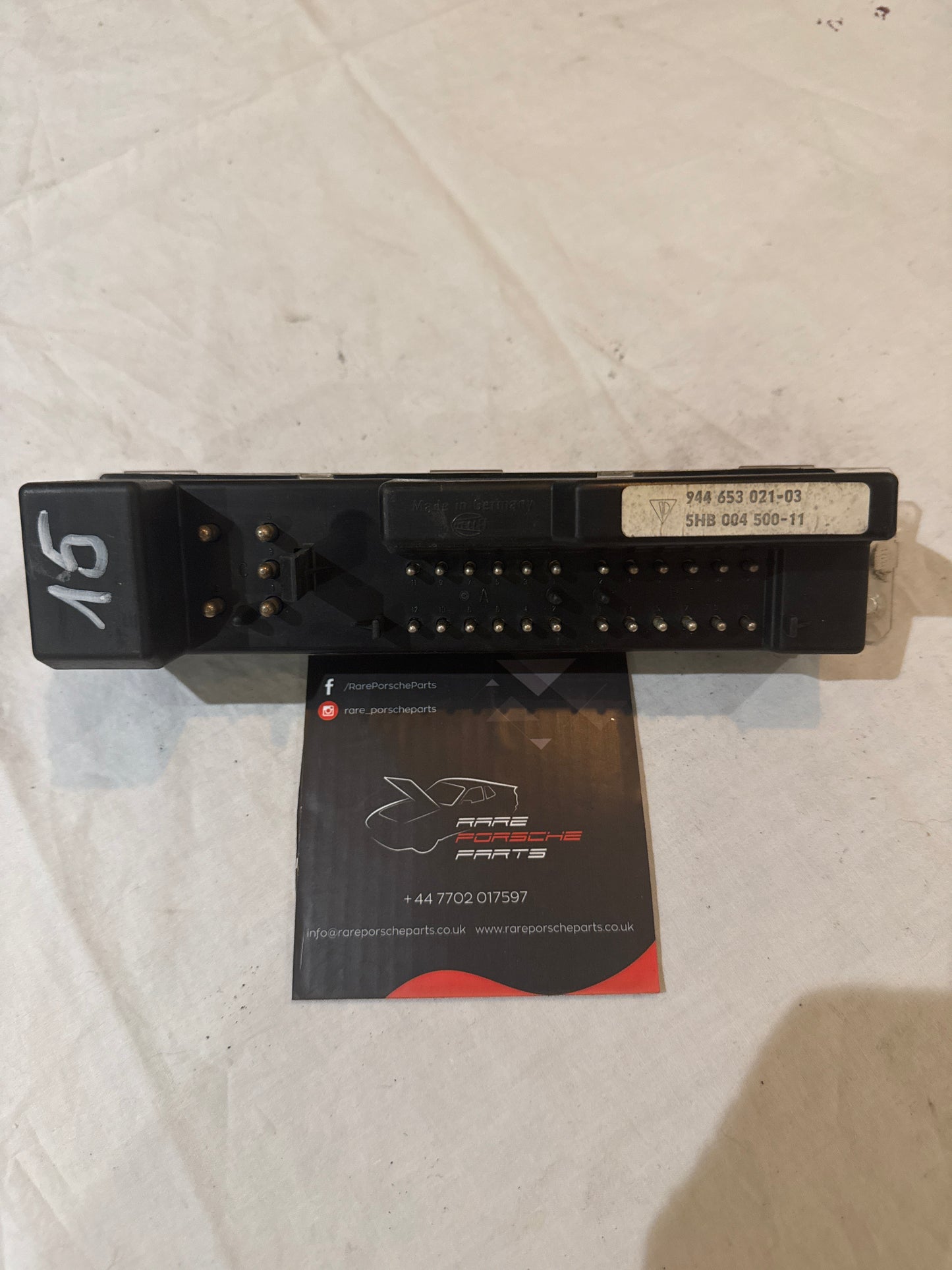 Porsche 944 climate heater control switch unit 85.5-91 years. 94465302103 used, broken plastic