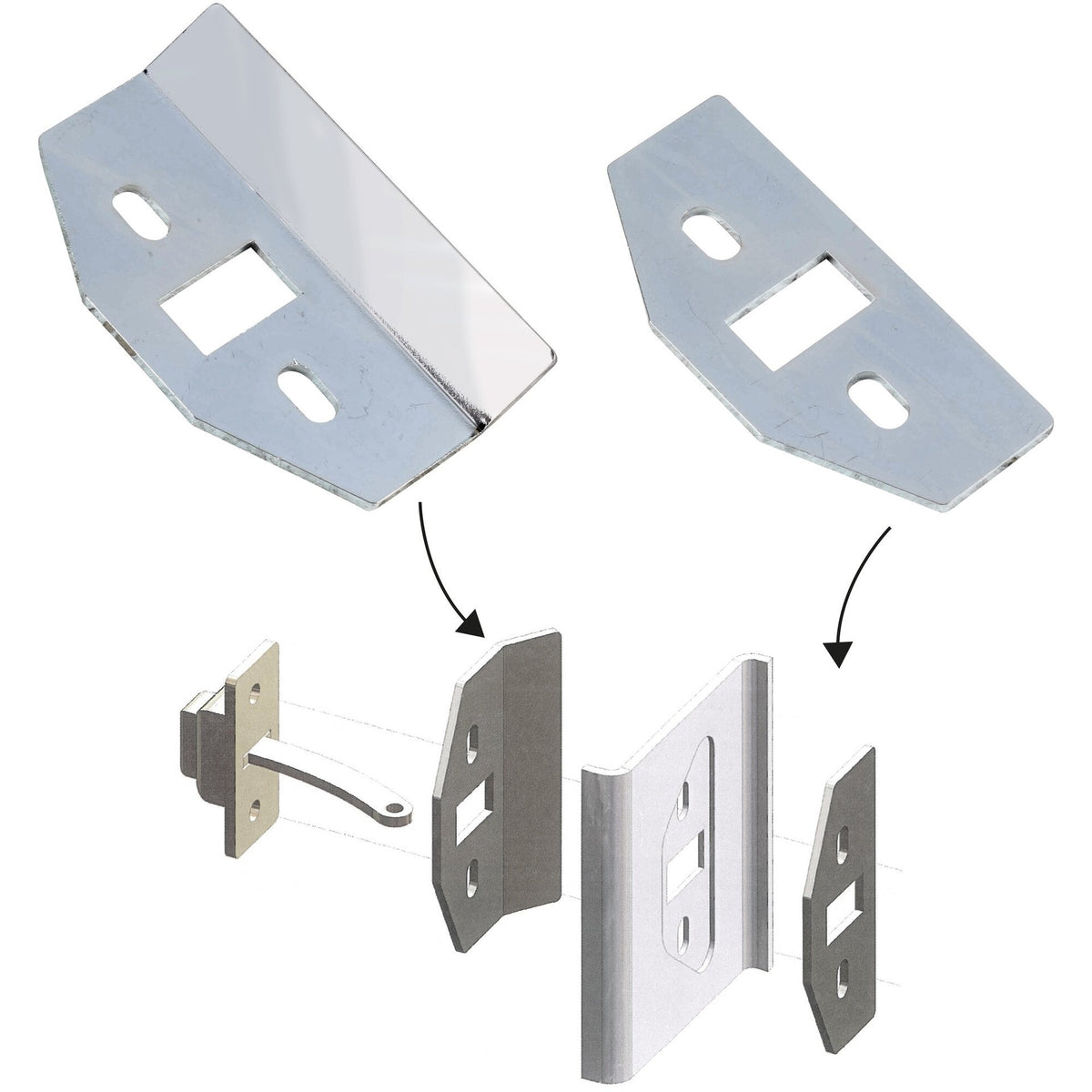 Porsche 911 HD Reinforcement Kit for Door Check Strap, 91153195700 New
