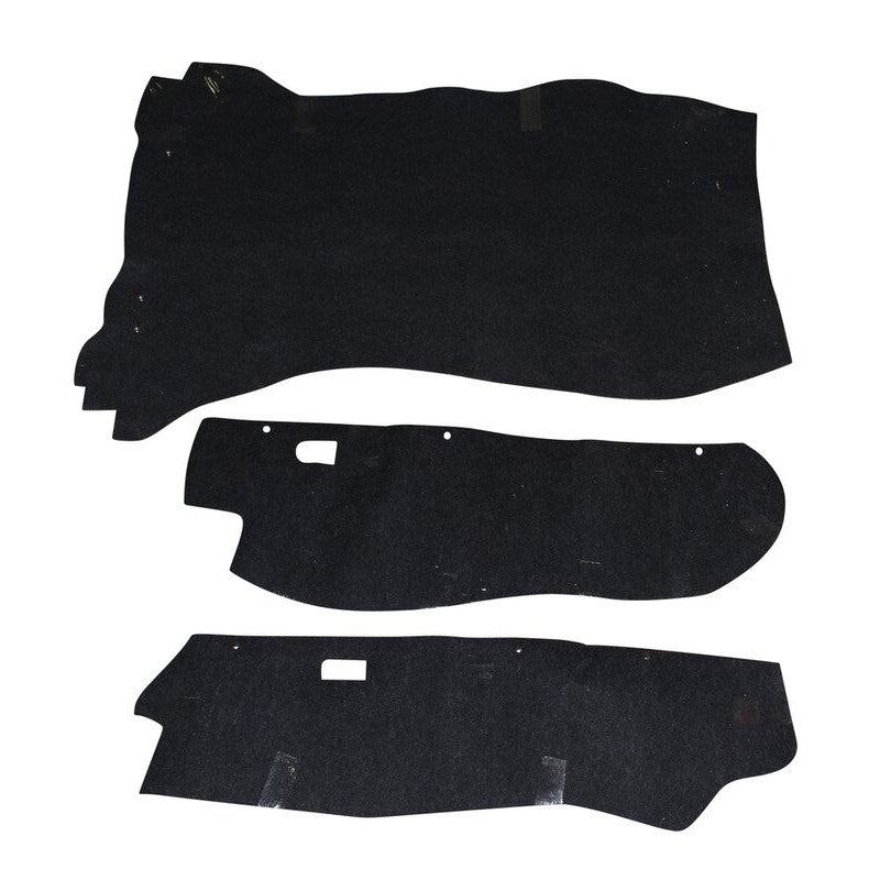 Porsche 911 930 Boot Carpet Set, Black, 91155104504 New