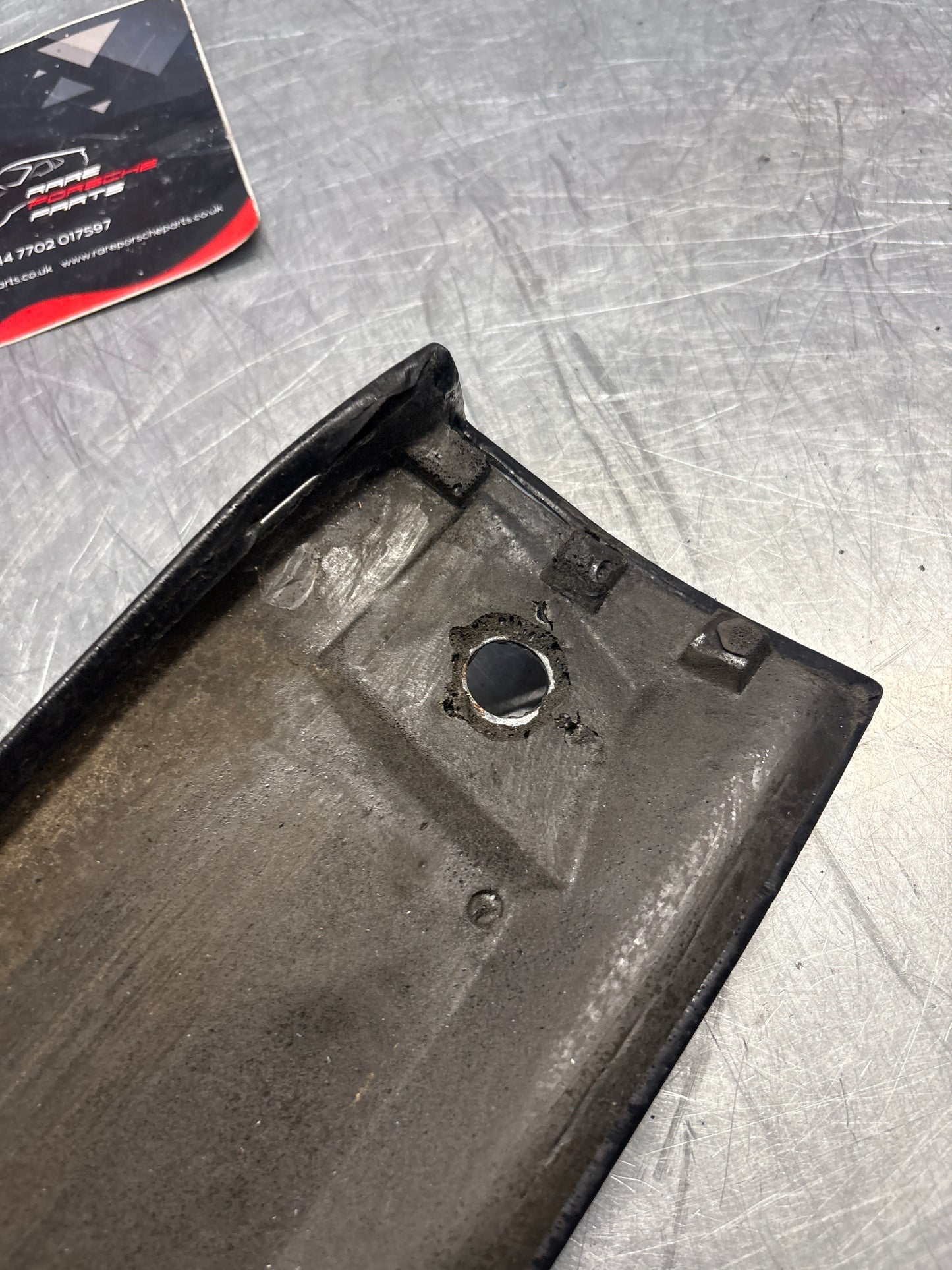 Porsche 944 / 968 front windshield panel trim, used, black 94455503700
