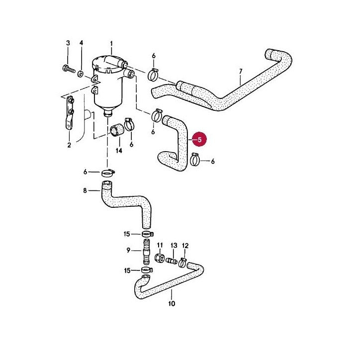 Porsche 911 Oil Connection Pipe, Oil Separator, 93010739100 New