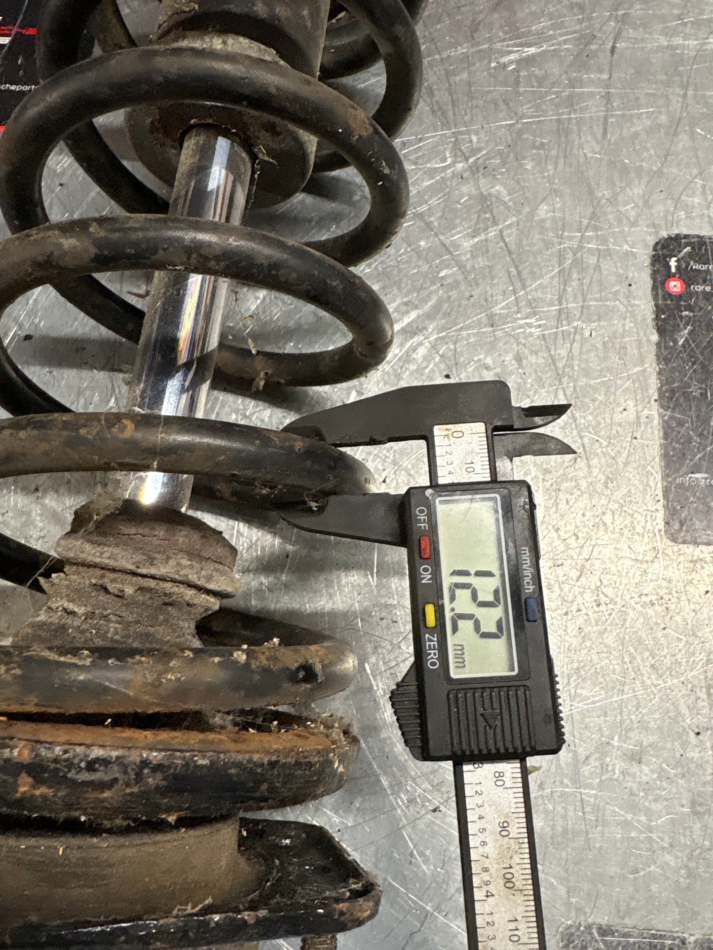 Porsche 944 Turbo front left shock absorber, used 95134303105