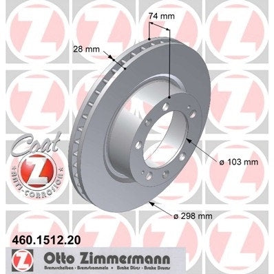 Porsche 944 968 Brake Discs, Front, Pair, 95135104102 New