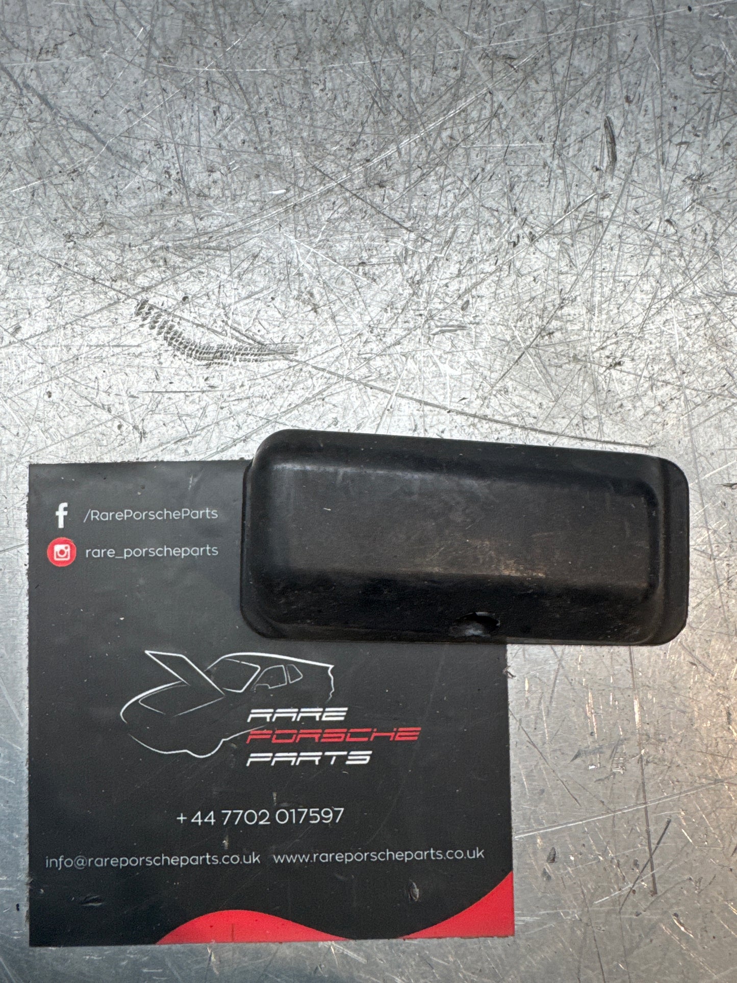 Porsche 924 front bumper, driving light buffer, rubber pad, right 477807154, Genuine New