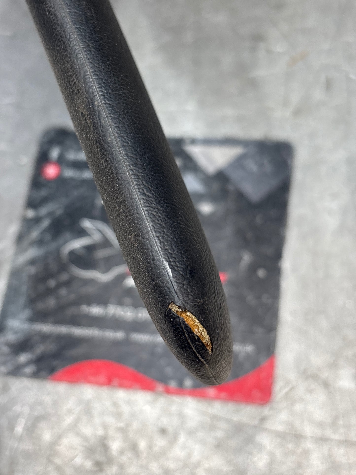 Porsche 924S/944 left N/S sun visor in black, used for late cars 94473103101, damaged