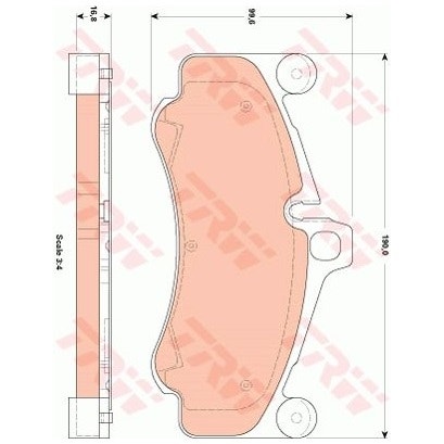 Porsche 997 Brake Pad Set, Front, 99735194891 New