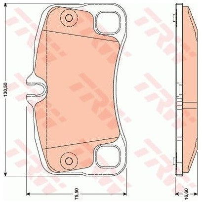 Porsche 997 Brake Pad Set, Rear, 99735294905 New