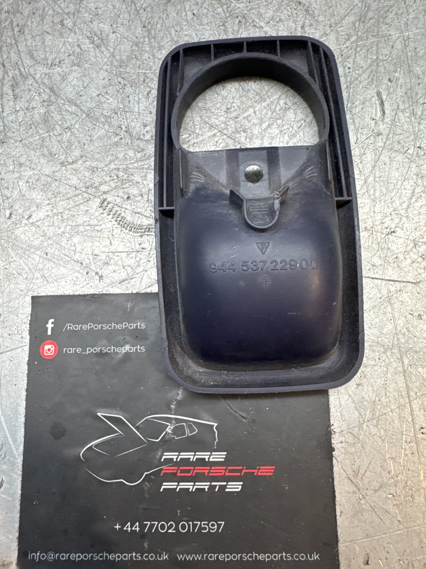 Porsche 944 cobalt blue Door Pull Interior Handle Surround trim, used 94453722900