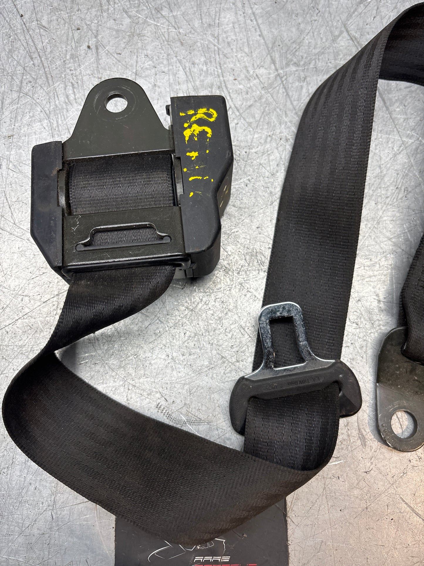 Porsche 928 S4 rear left N/S seat belt, used 92780302105