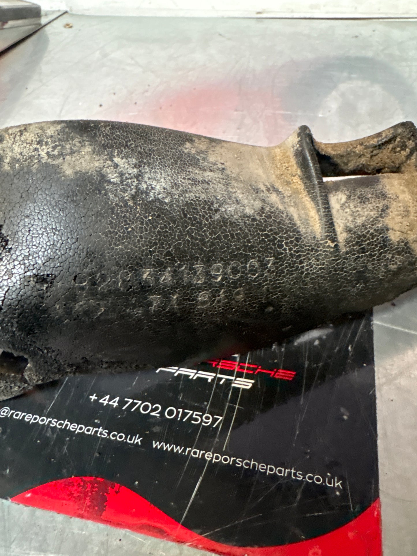 Porsche 928 control arm rubber spoiler right, used, 92834139003