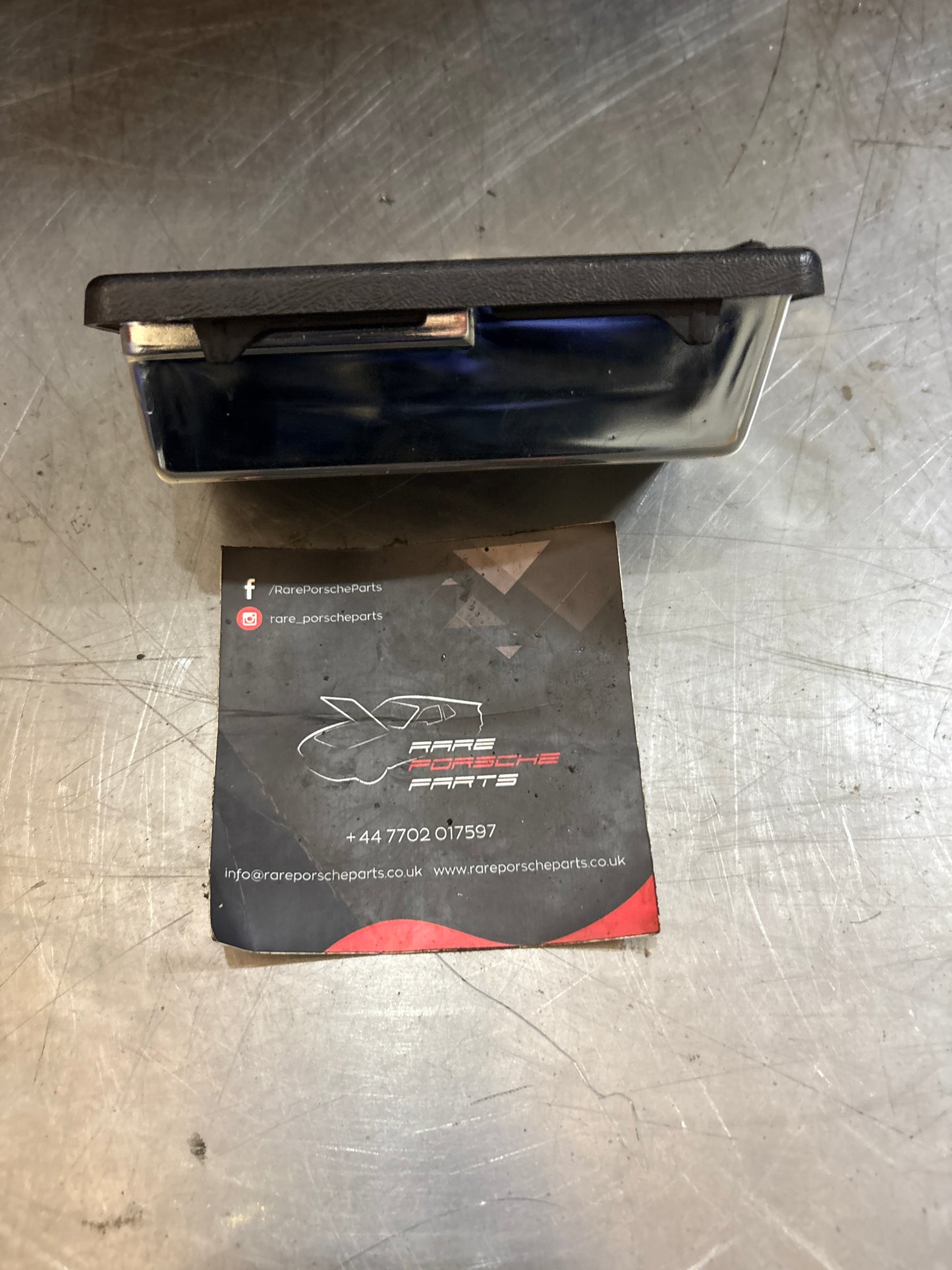 Porsche 924/944 black ashtray, 94455230500, refurbished