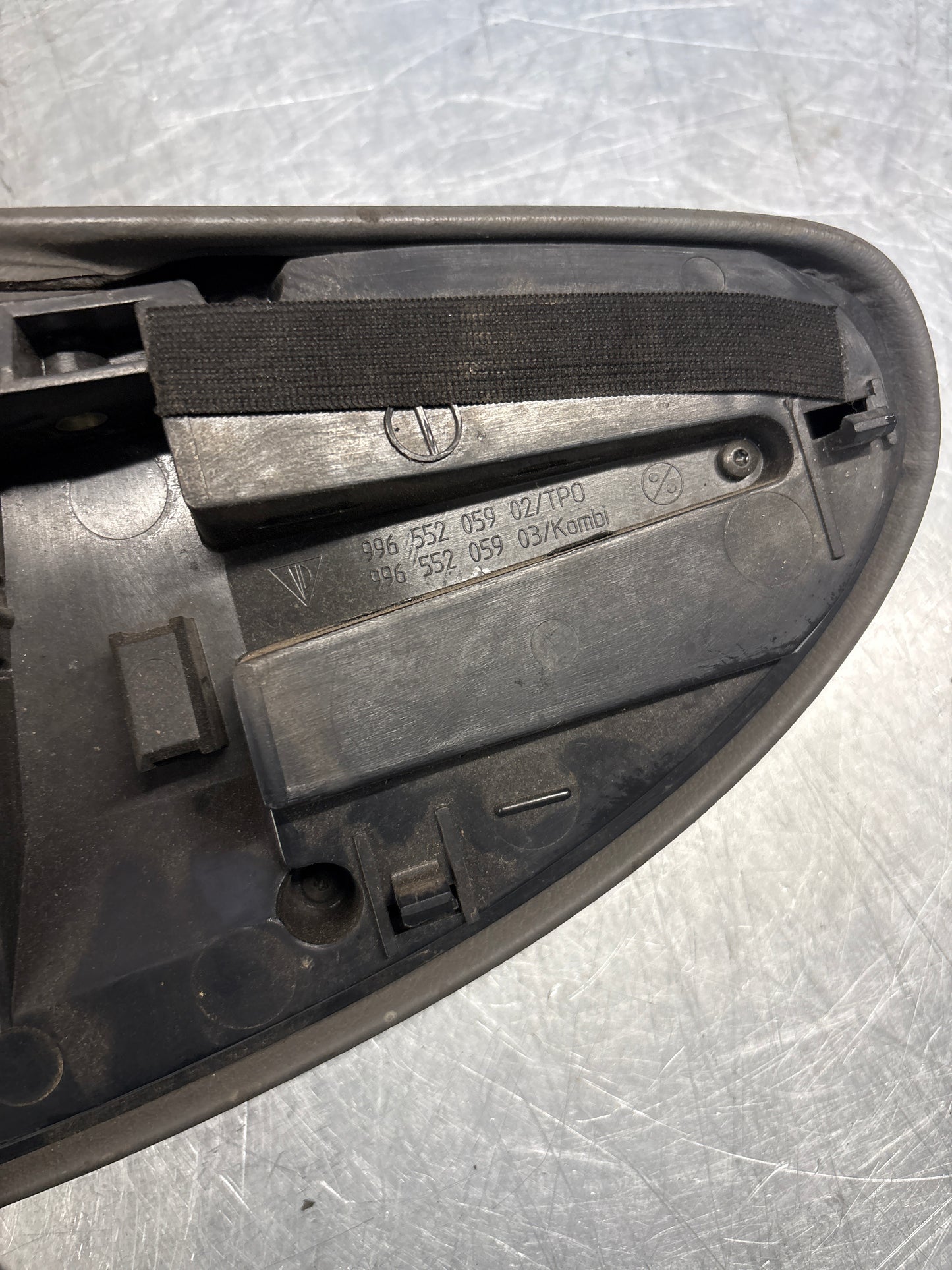 Porsche 911 996 dasboard cluster trim, used, grey 99655205902