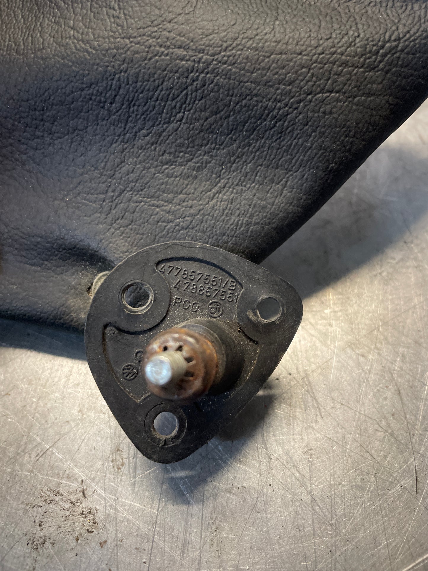 Porsche 924 944 Left N/S driver side sun visor, black without mirror, for spares or repair 477857551