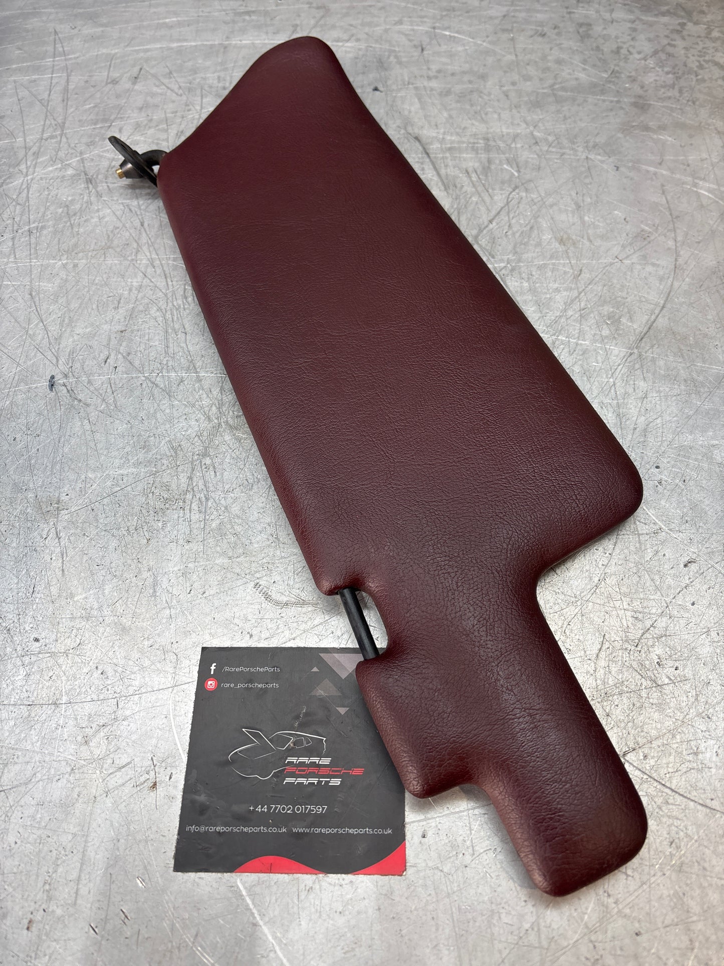 Porsche 944 left N/S sun visor in burgundy, used for late cars 94473103101