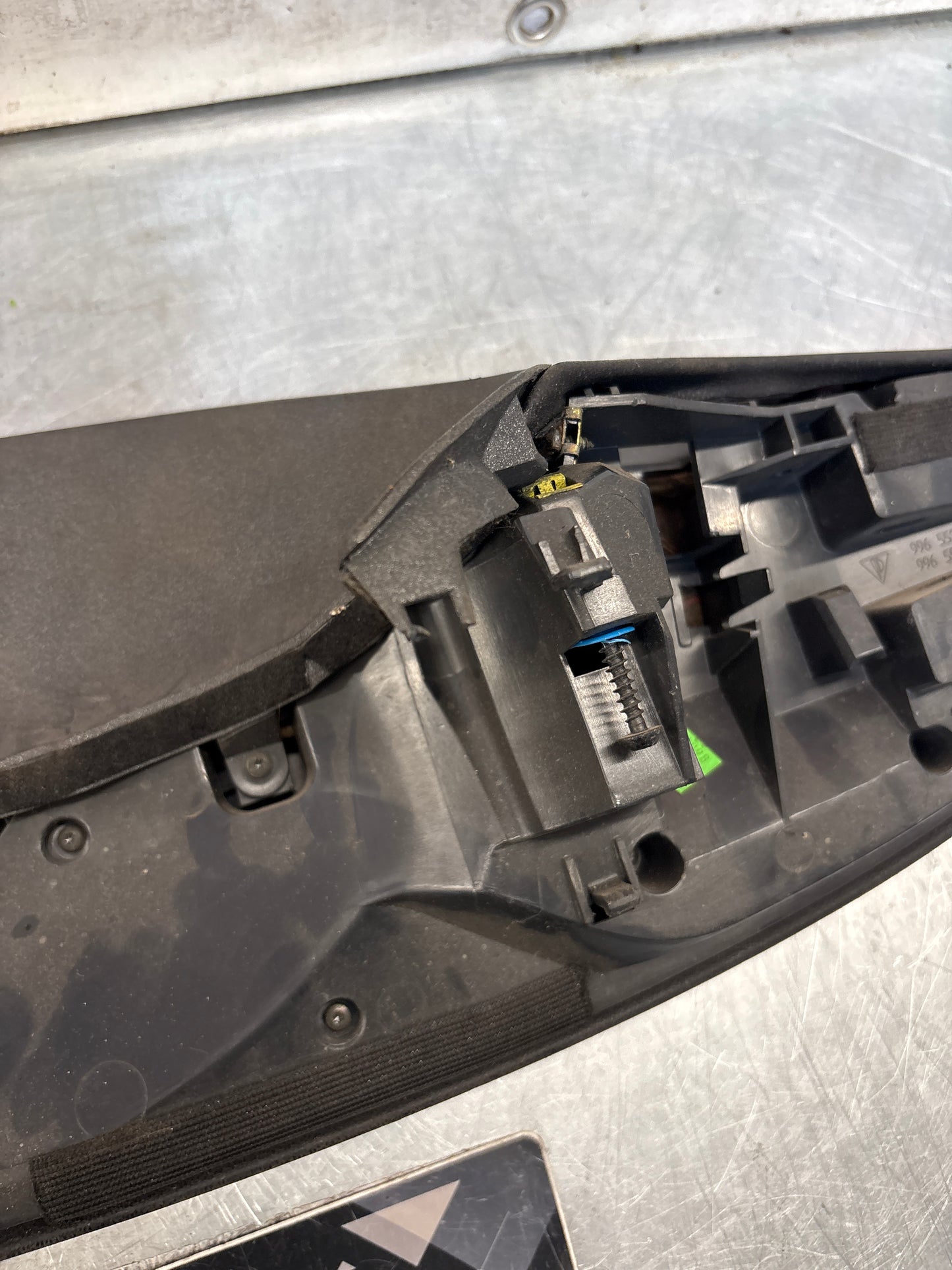 Porsche 911 996 dasboard cluster trim, used, black 99655205902