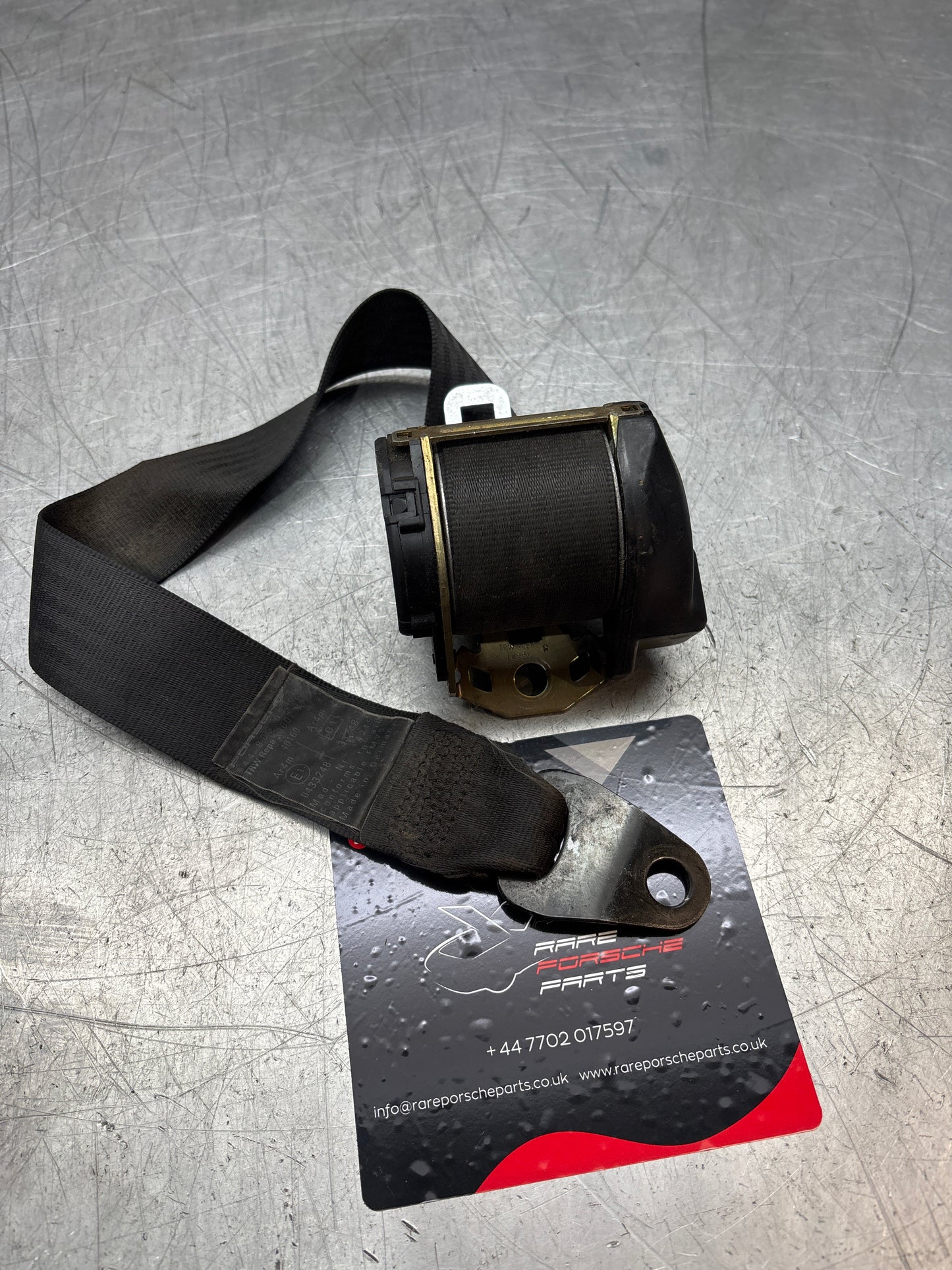 Porsche 944 S2 Turbo front right O/S seat belt 94480303400, used