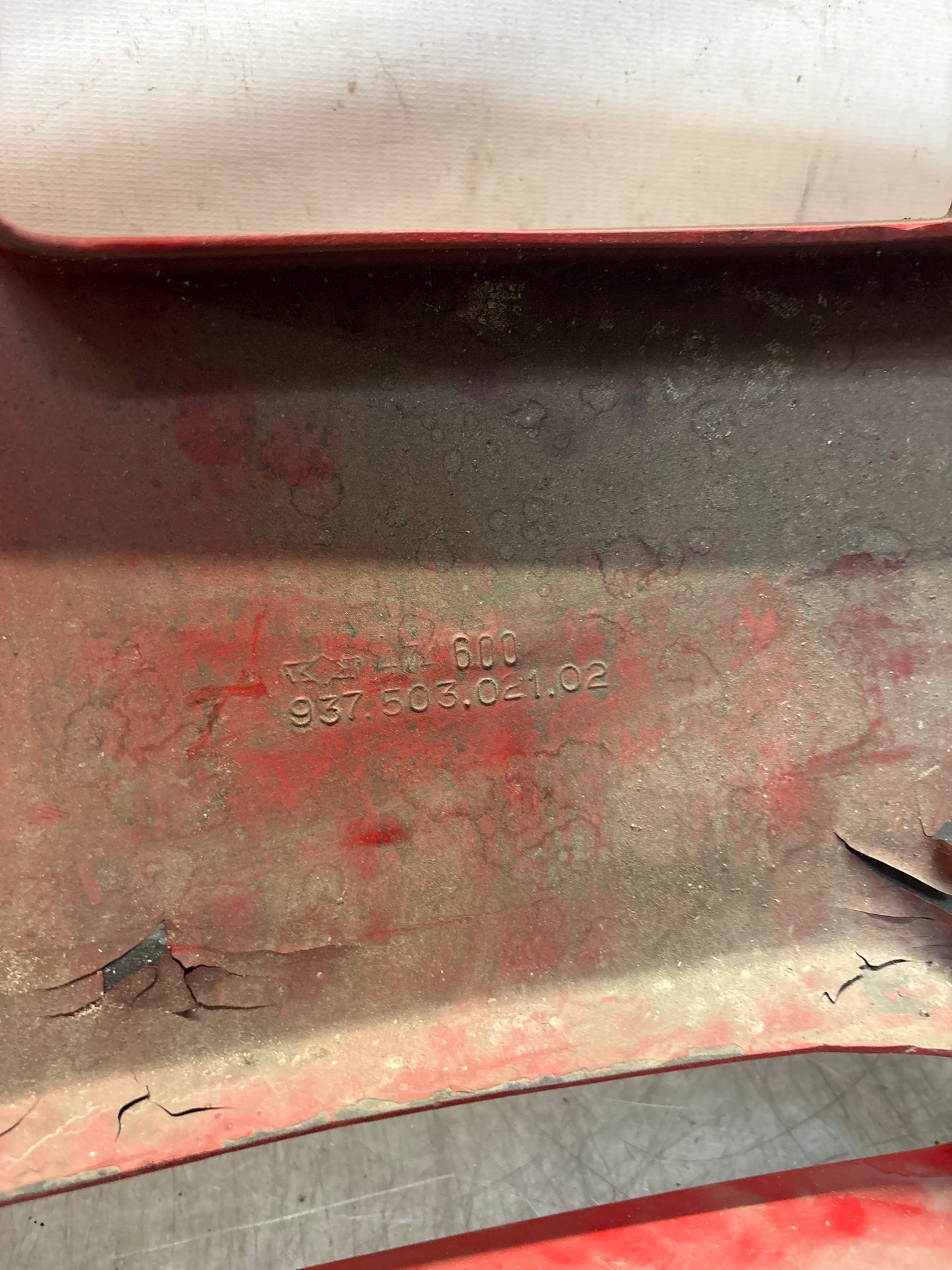 Porsche 924 Carrera GT bumper, for spares or repair 93750302102