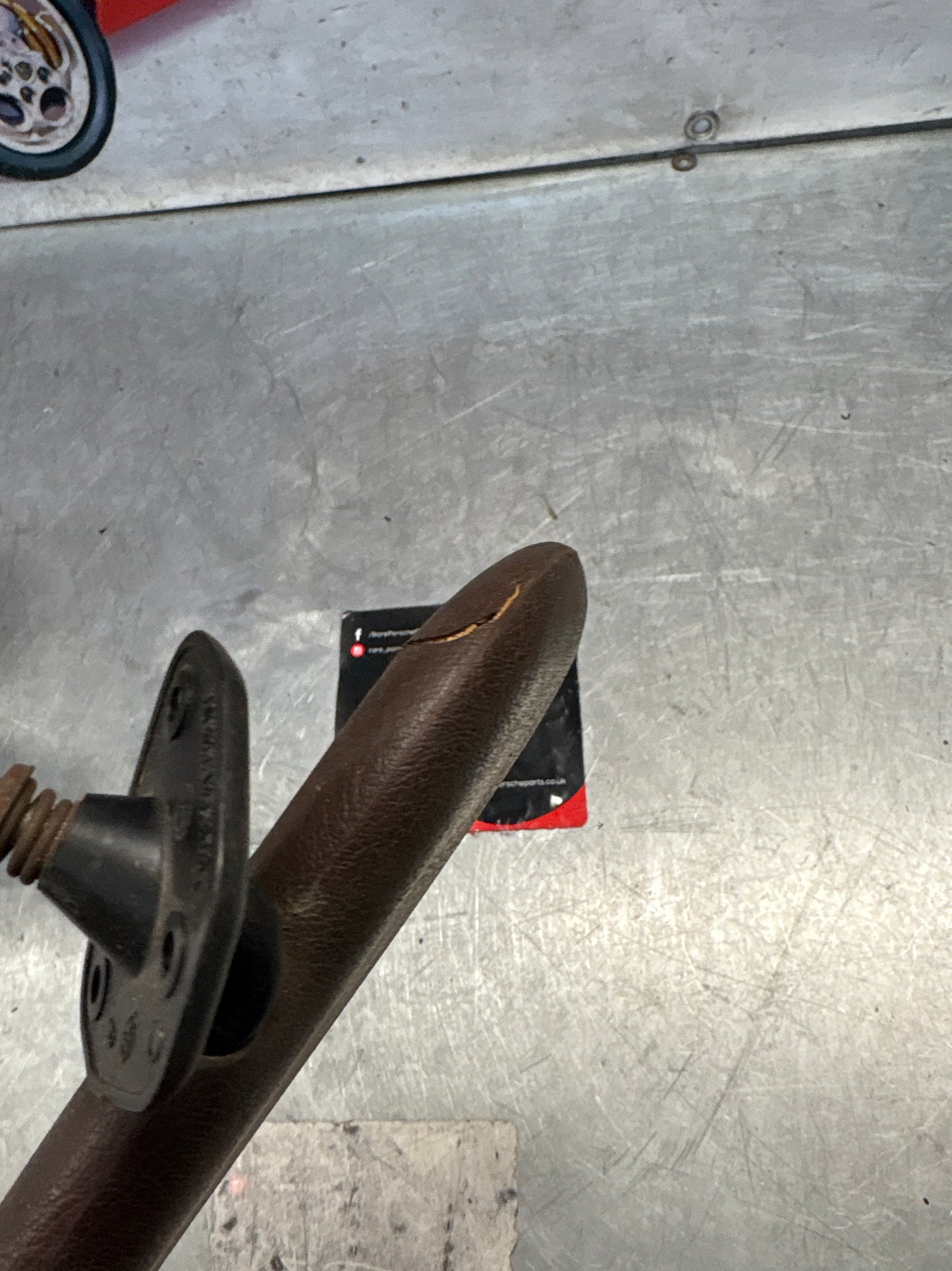 Porsche 928 brown sun visor, used right 92873123802