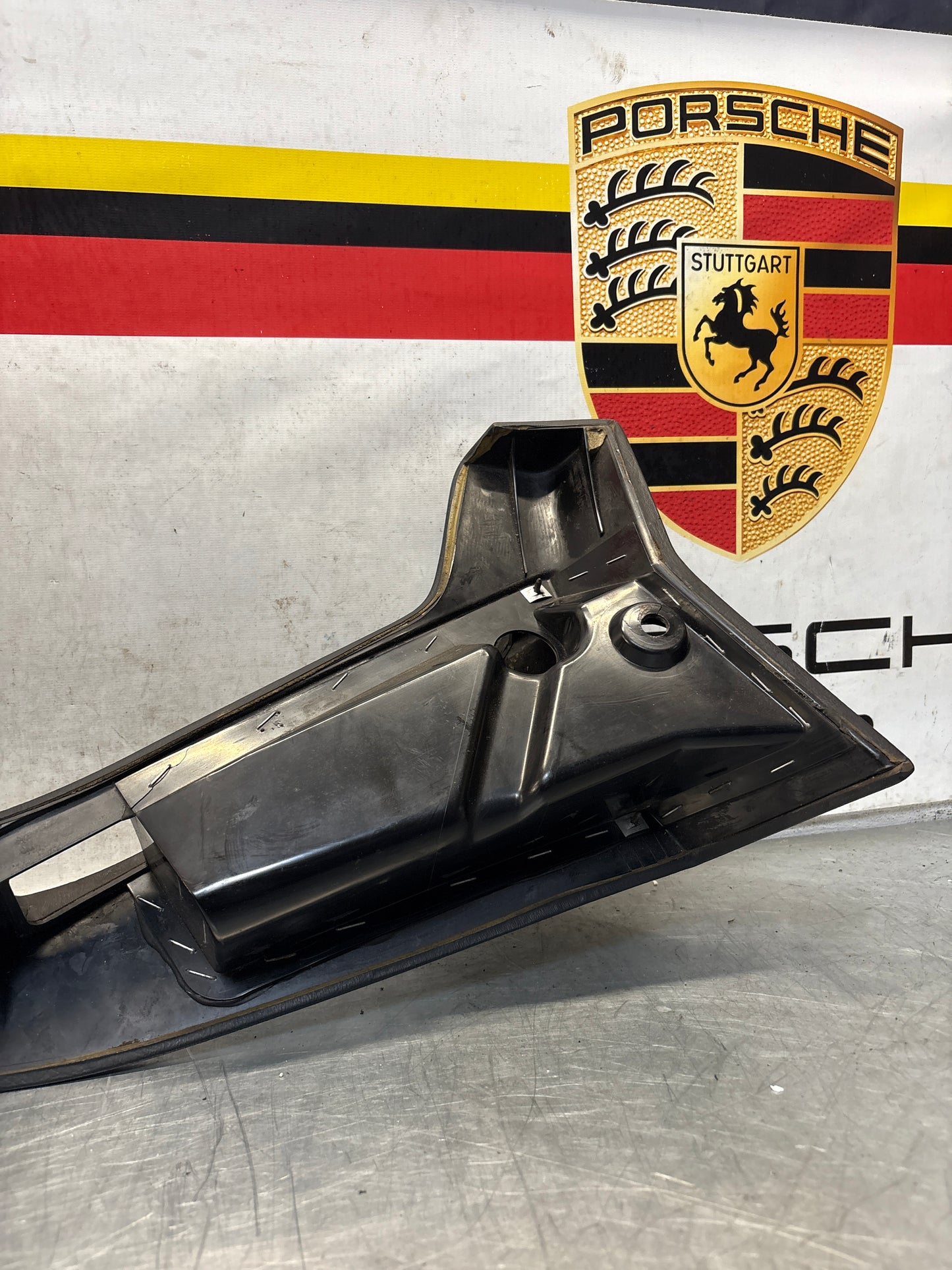 Porsche 928 black door armrest, right, off side, 92855510203, used