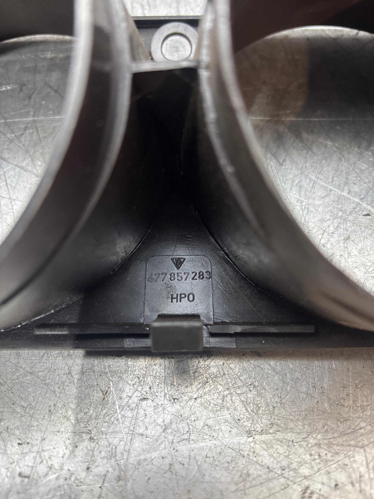 Porsche 924S dash binnacle dial panel speedo surround 477857283 brown , with high beam hole, used