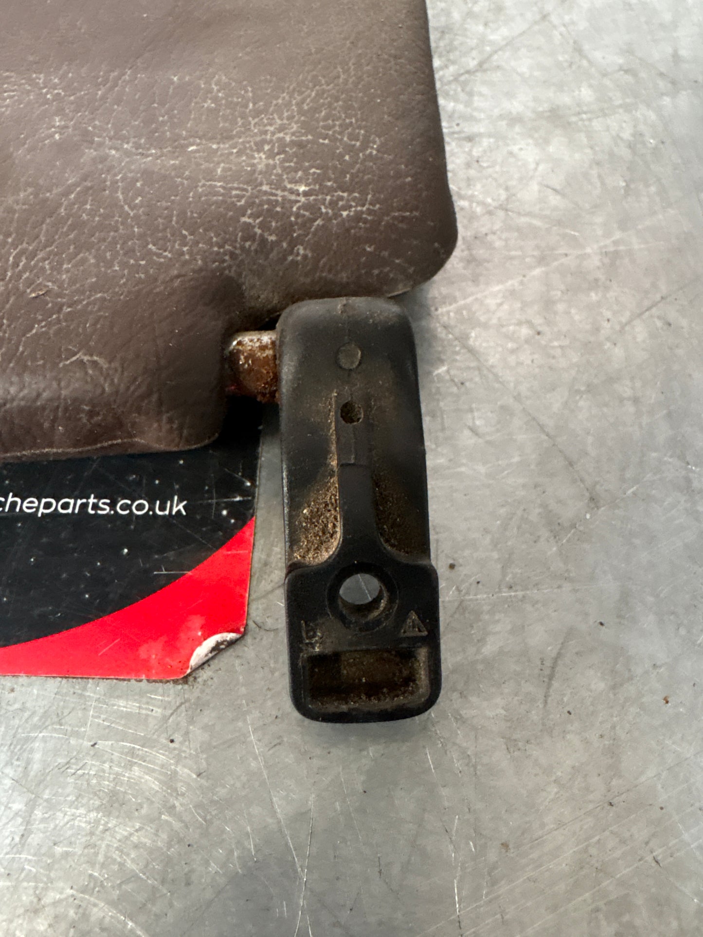 Porsche 928 L+R rear sunvisor, brown, used 92873103504