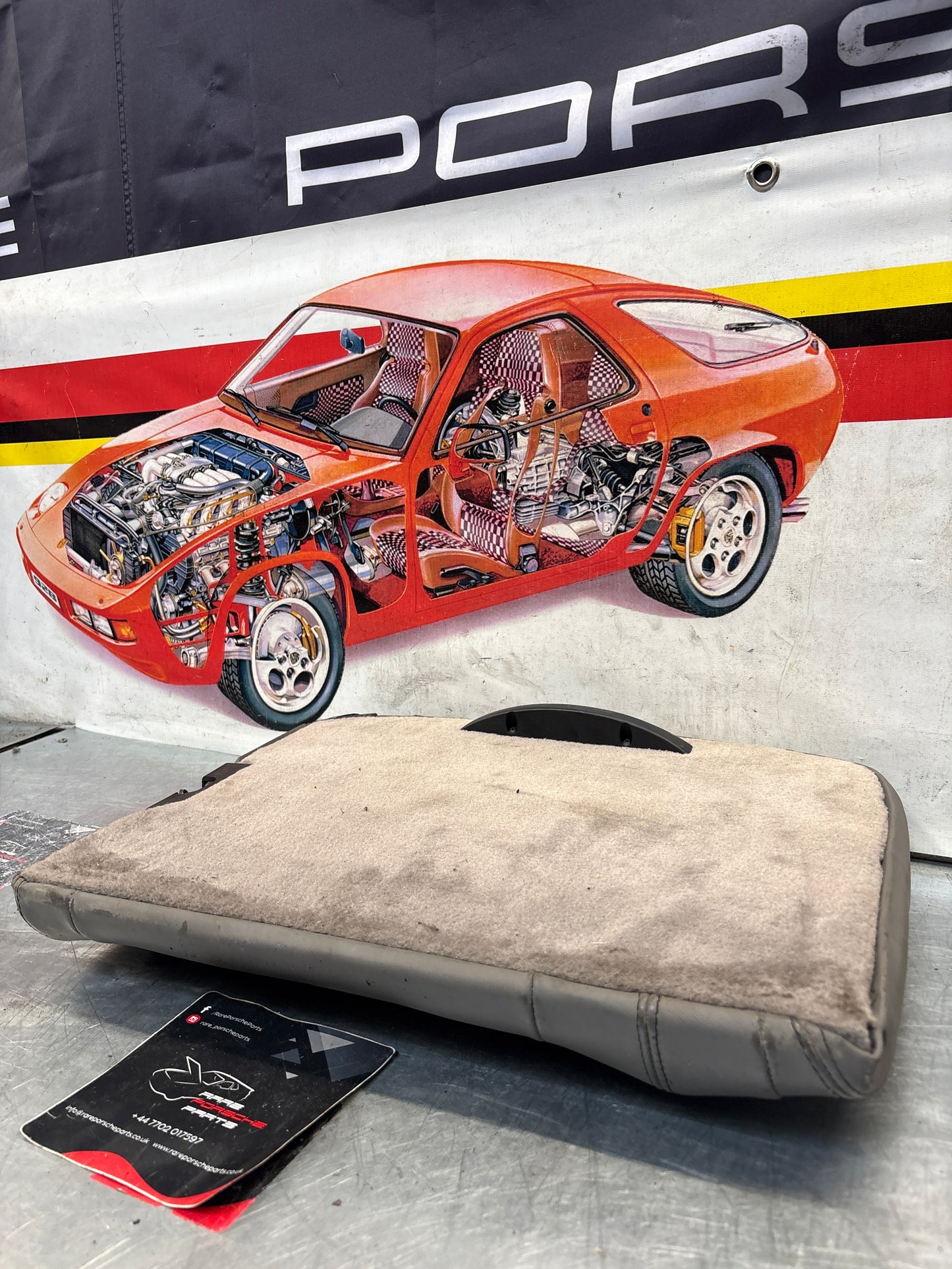 Porsche 911 996 rear left seat backrest, grey, used 99652222101