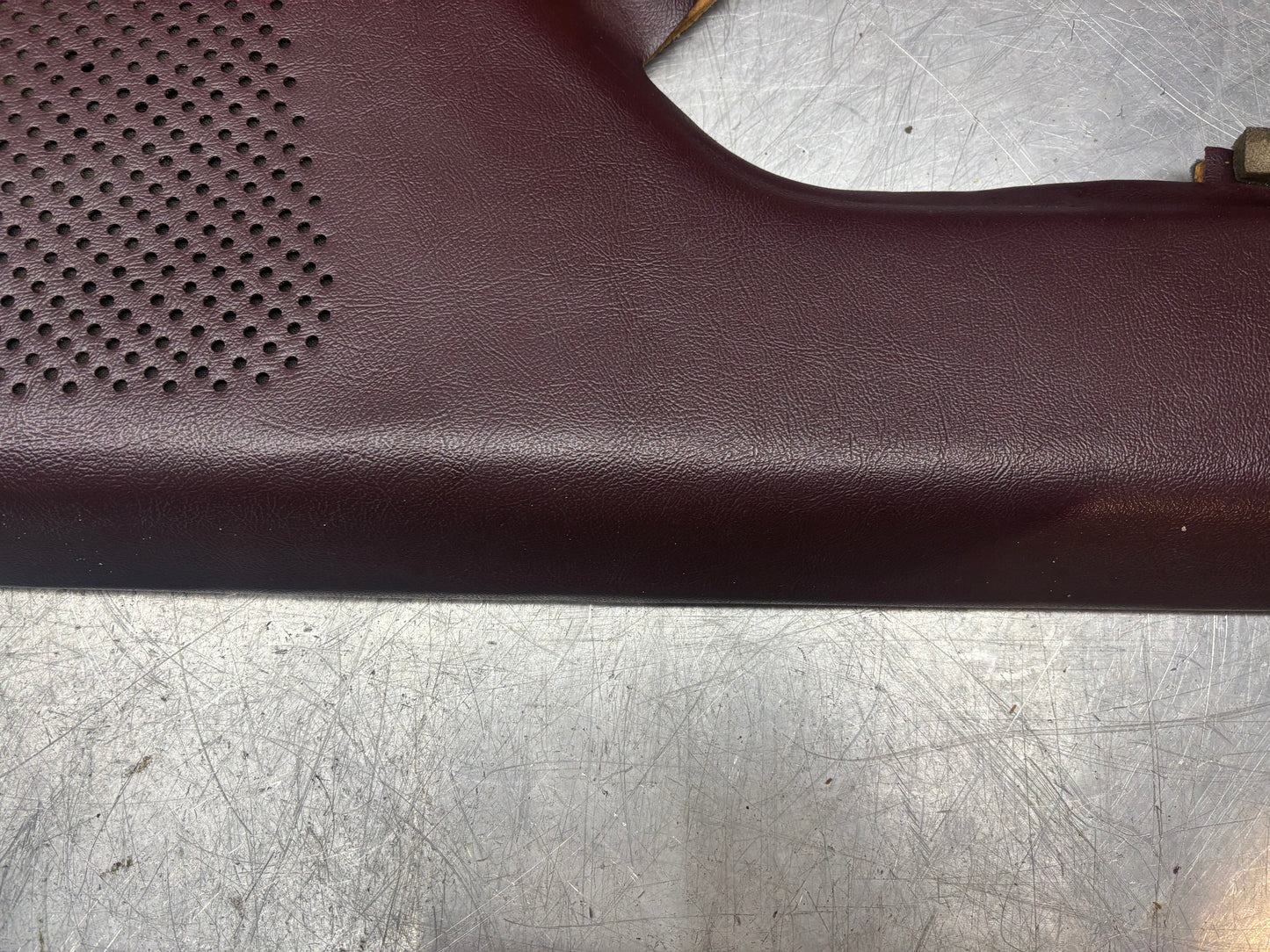 Porsche 928 left near side door card, burgundy, 92855522500 used