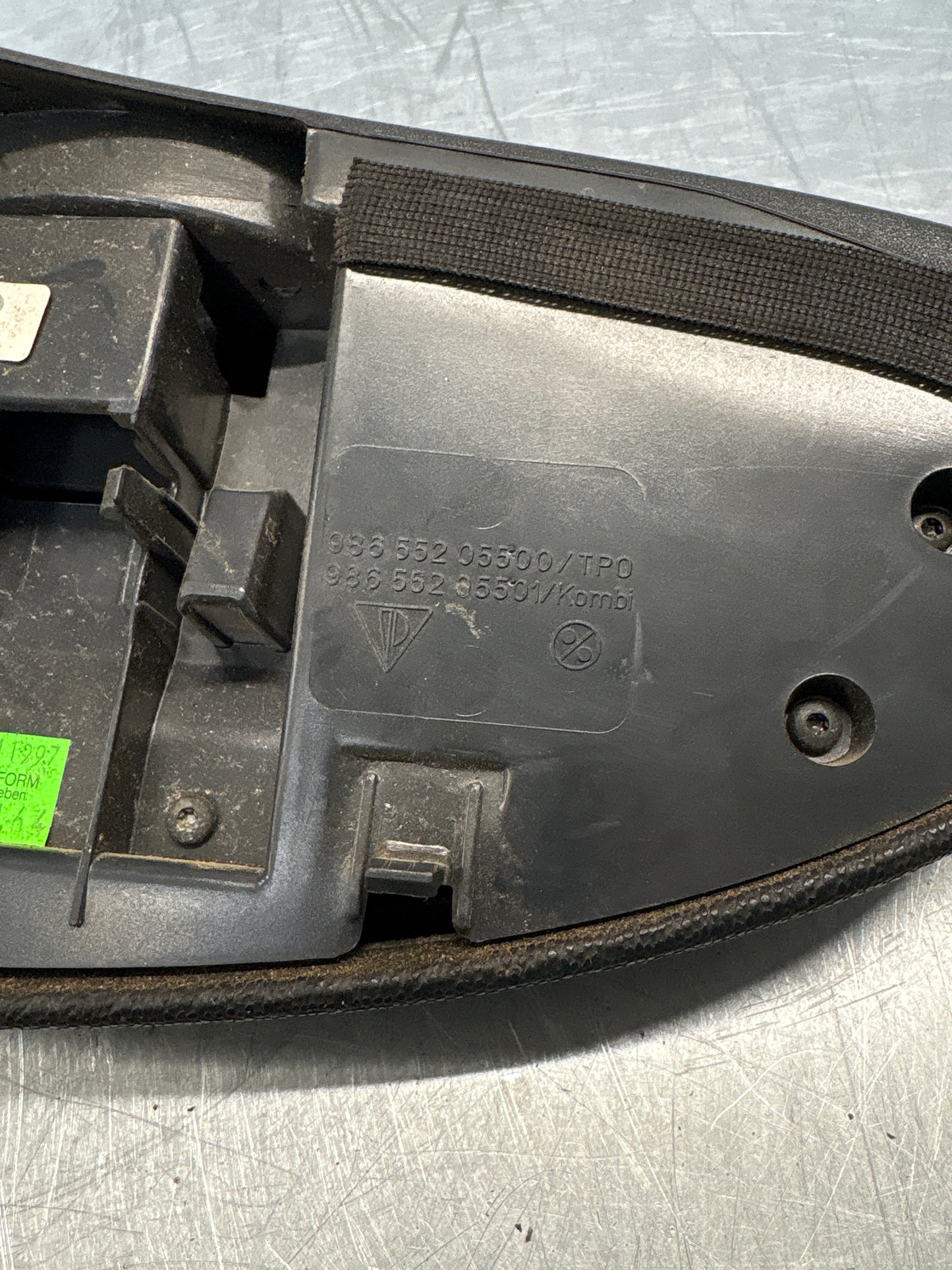 Porsche Boxster 986 dashboard cluster trim,black used 98655205500 / 98655205501