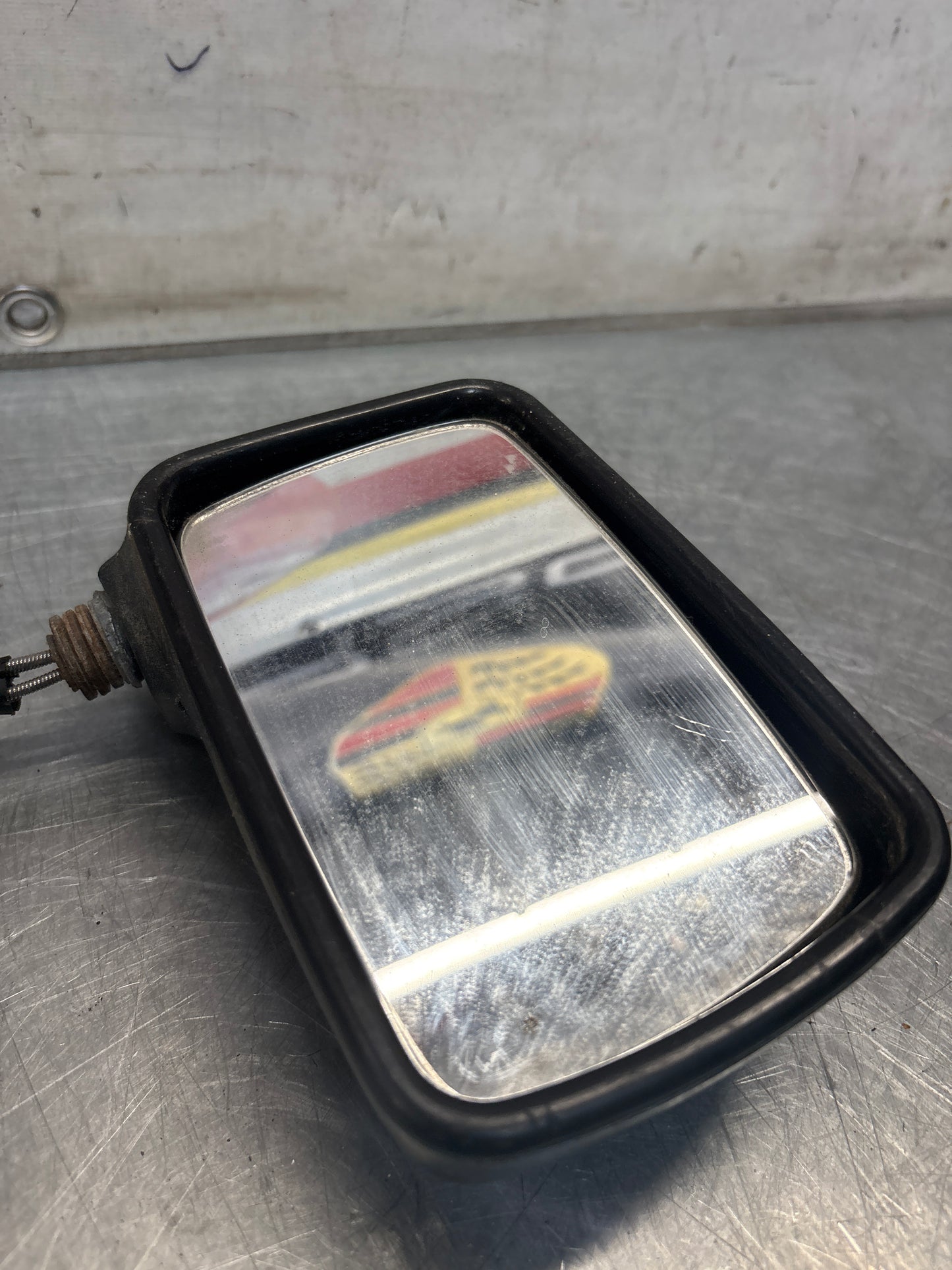Porsche 924 early right side mirror, for spares or repair