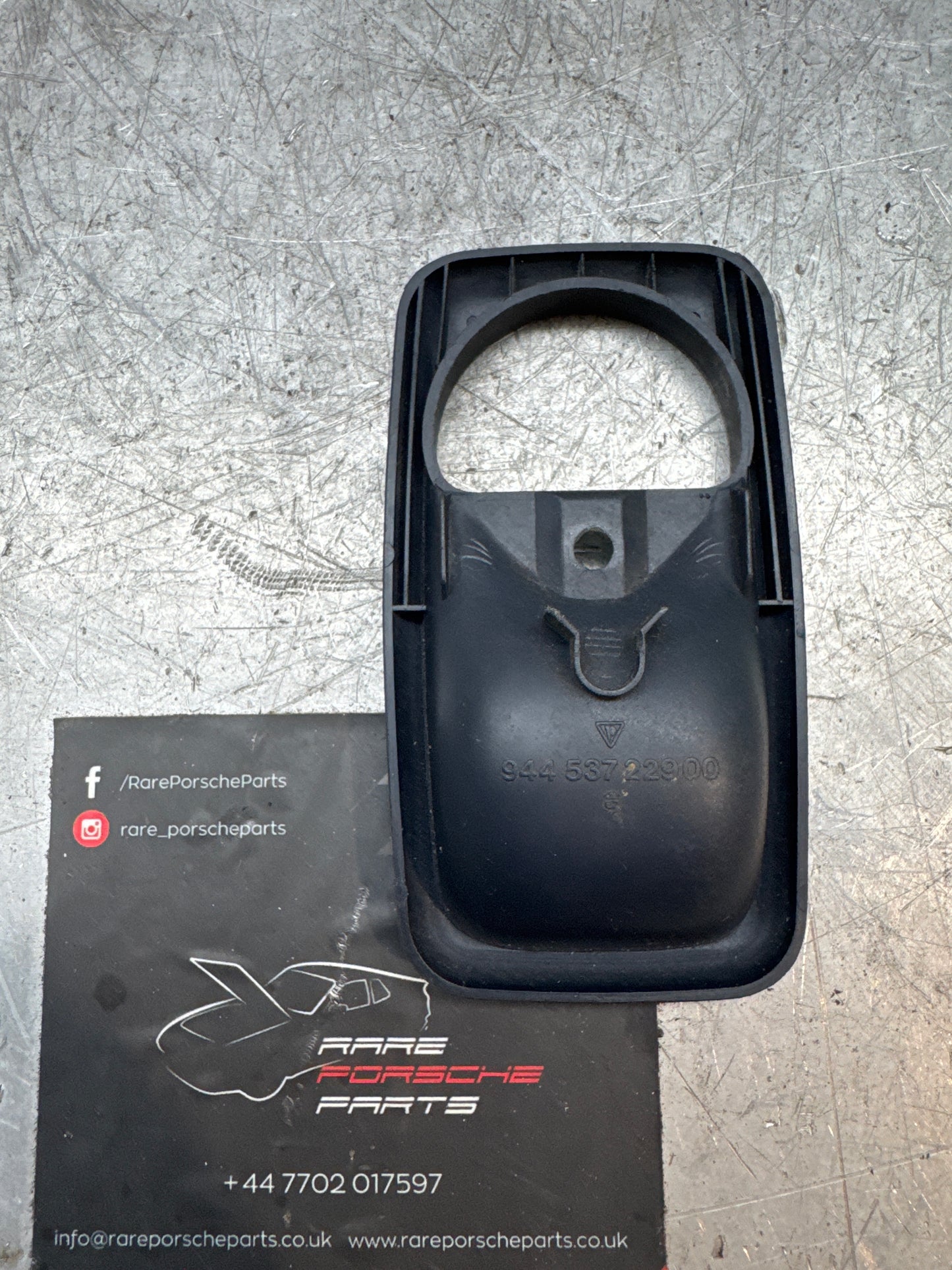 Porsche 944 marine blue Door Pull Interior Handle Surround trim, used 94453722900