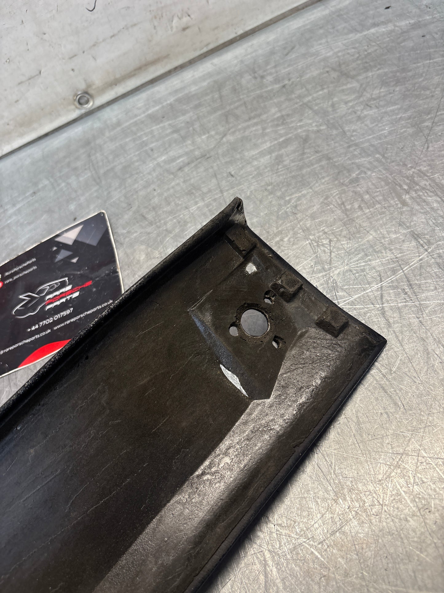 Porsche 944 / 968 front windshield panel trim, used, black 94455503700