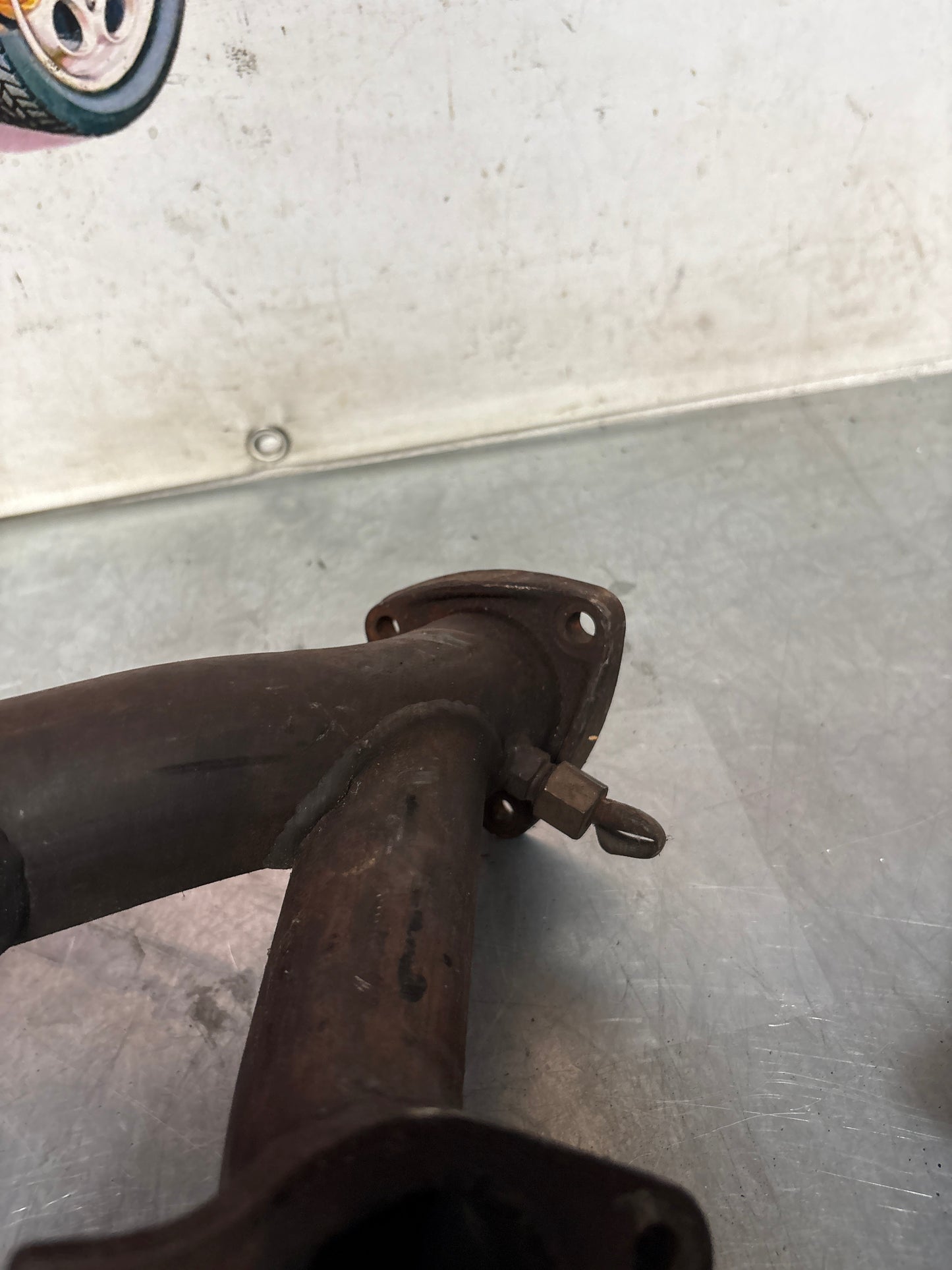 Porsche 928 S4 exhaust manifold, left 92811114507, used