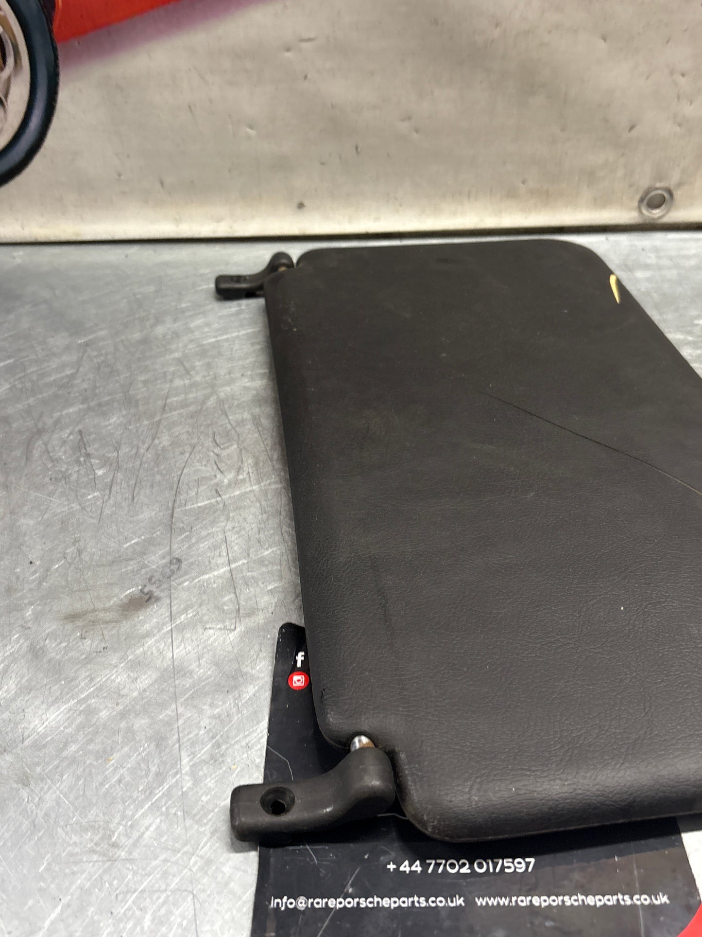 Porsche 928 L+R rear sunvisor, black, used 92873103504