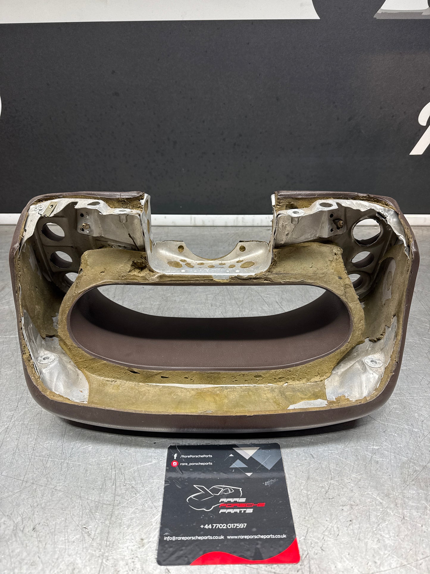 Porsche 928 speedometer cluster frame, brown , used 92855203102