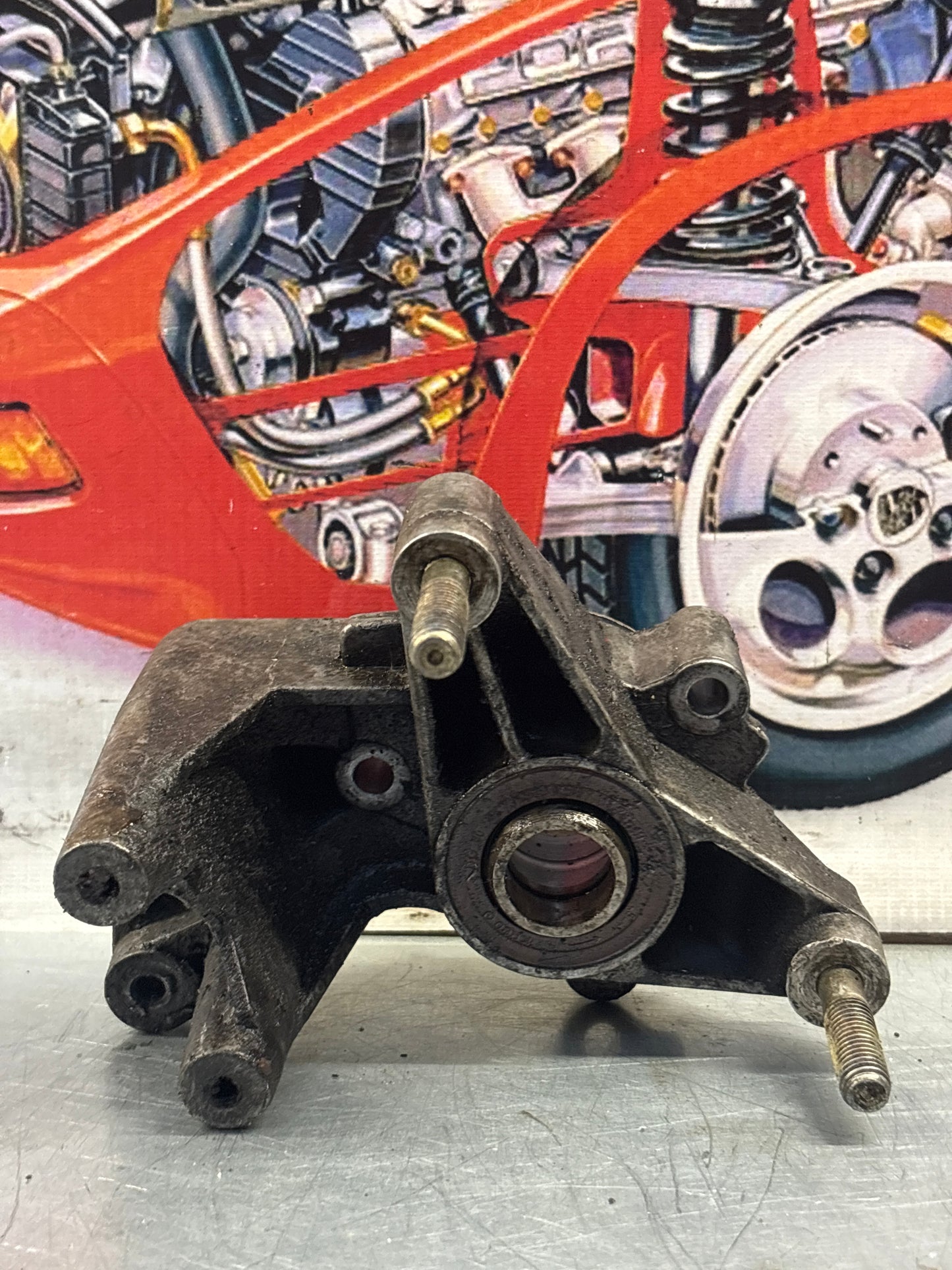 Porsche 944 924S lower balance shaft bracket / mount (no power steering) 944 101 042 00