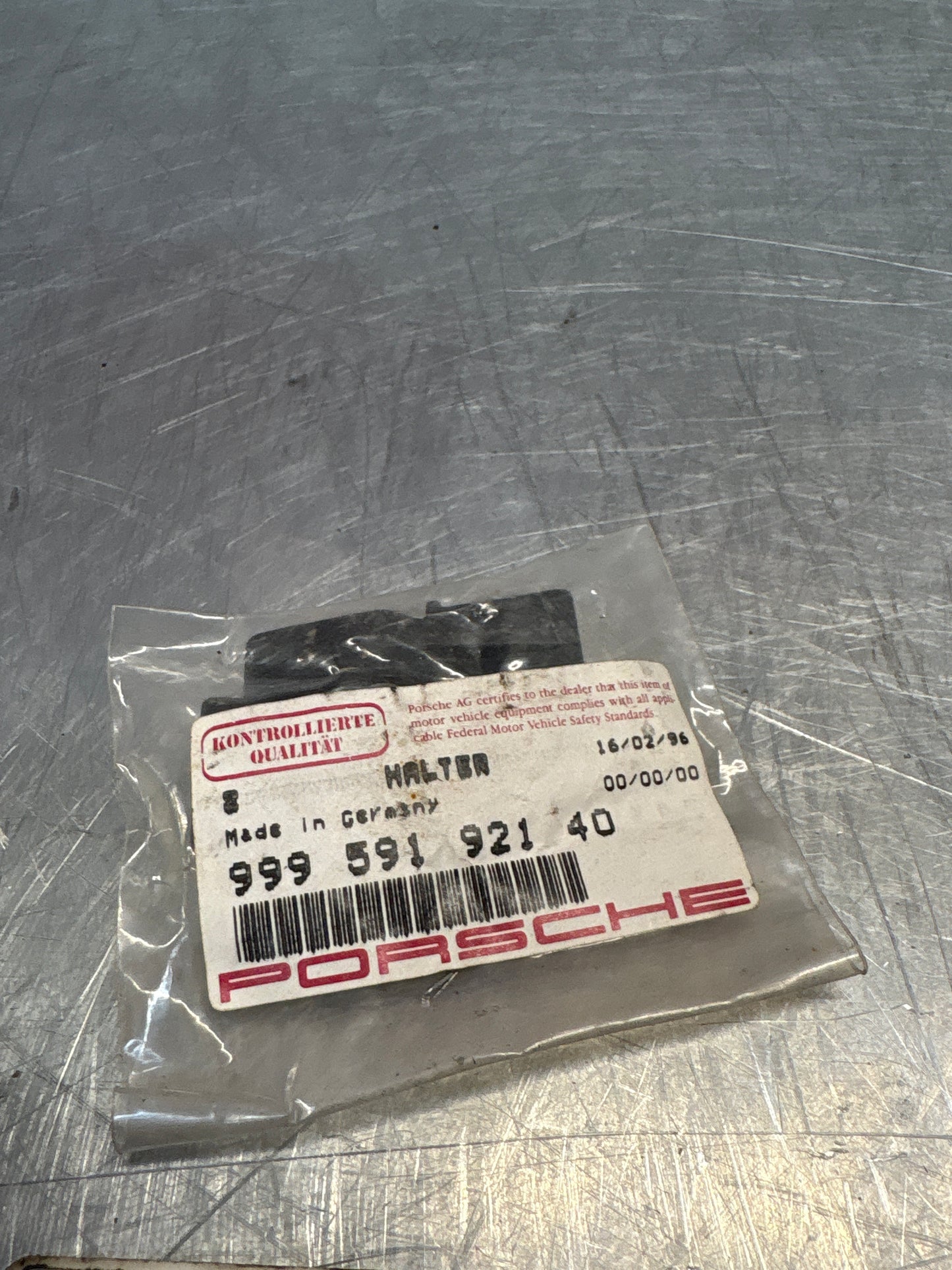 Porsche 911 964 line support bracket, genuine 99959192140