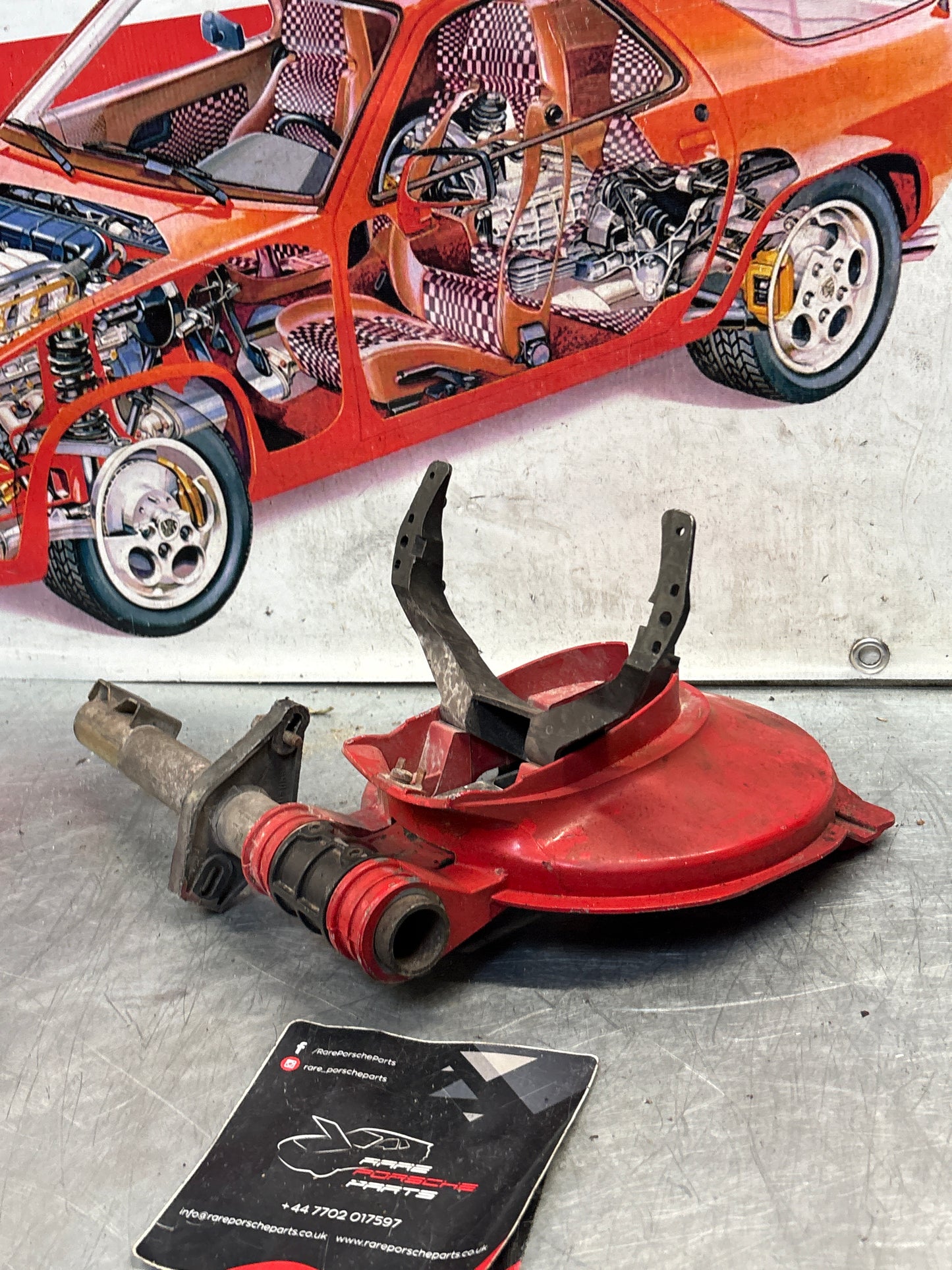 Porsche 928 right headlight swivel frame 92875024902 92875024302 used